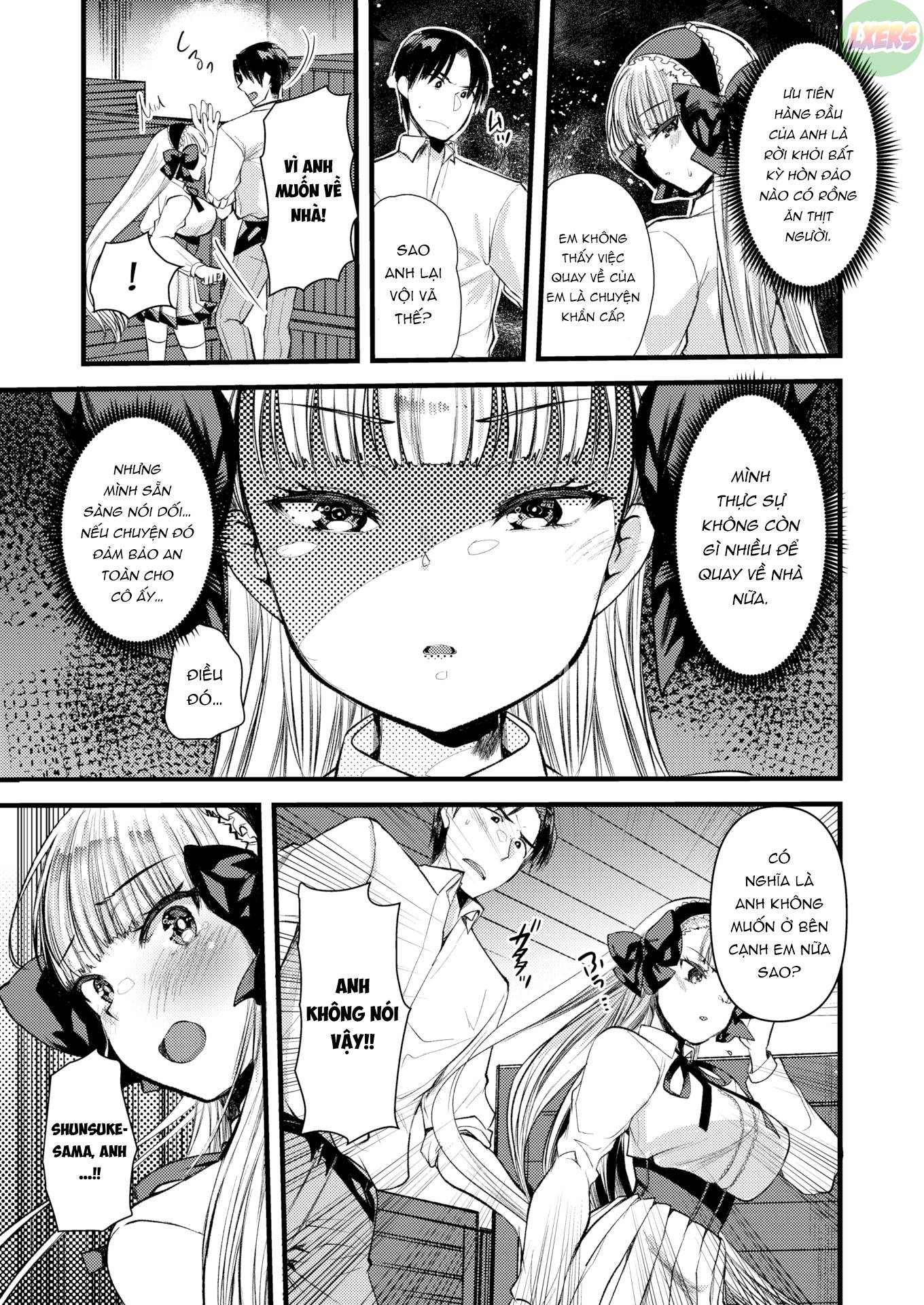 Đọc truyện hentai Cuộc sống thư thái nơi đảo hoang cùng cô Kỵ sĩ công chúa Level 1 - Chap 9