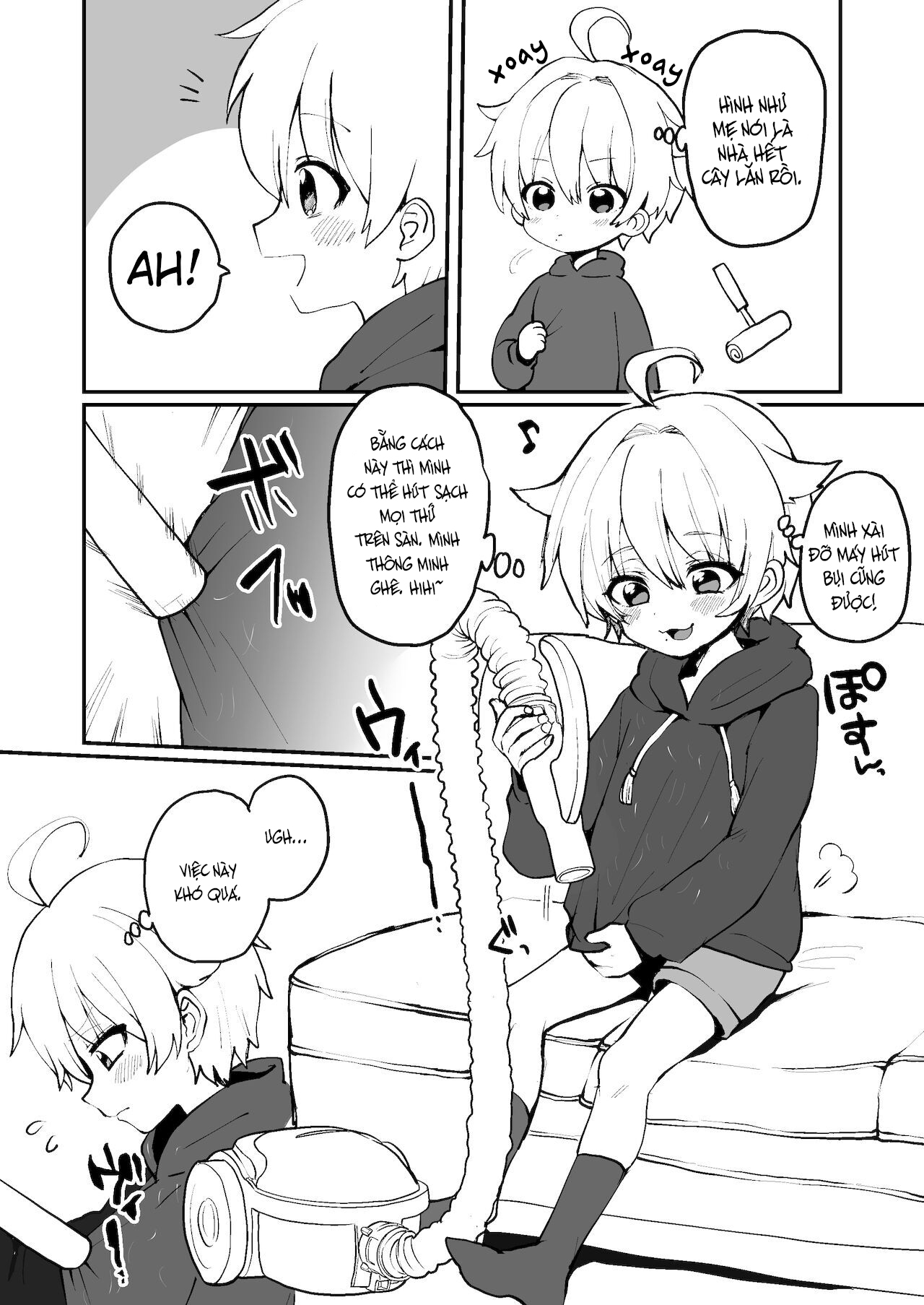 Đọc truyện hentai Neko-chan Manma - Chap 1: Tai nạn với máy hút bụi