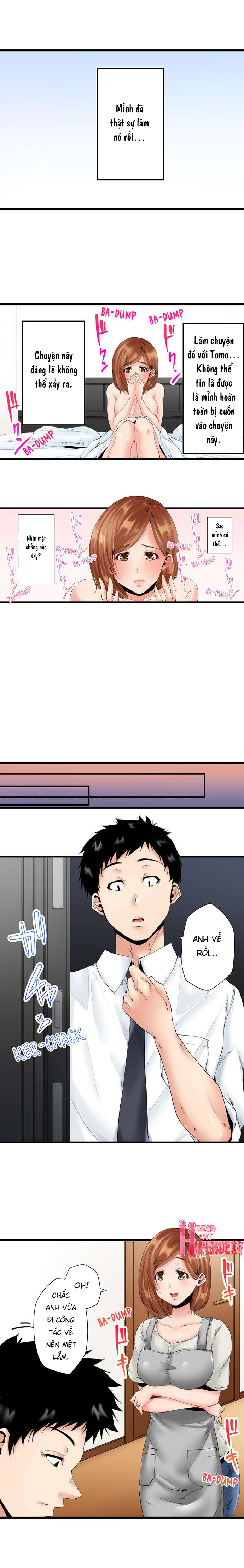 Đọc truyện hentai NTR Cô Hàng Xóm Ngay Trong Phòng Của Chồng Cô Ấy - Chapter 4