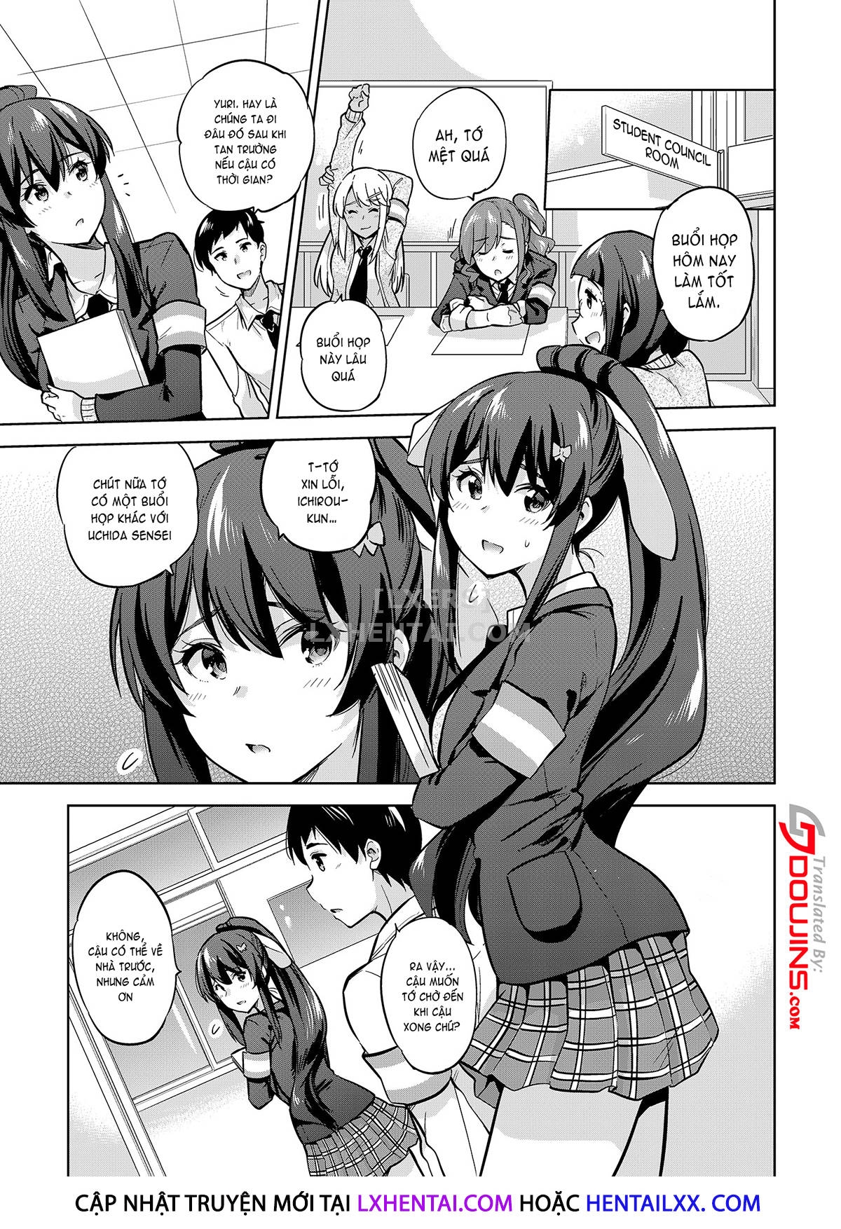Đọc truyện hentai SNS Seitokai Yakuin Wo Netotte Share Suru Hanashi. Chap 2