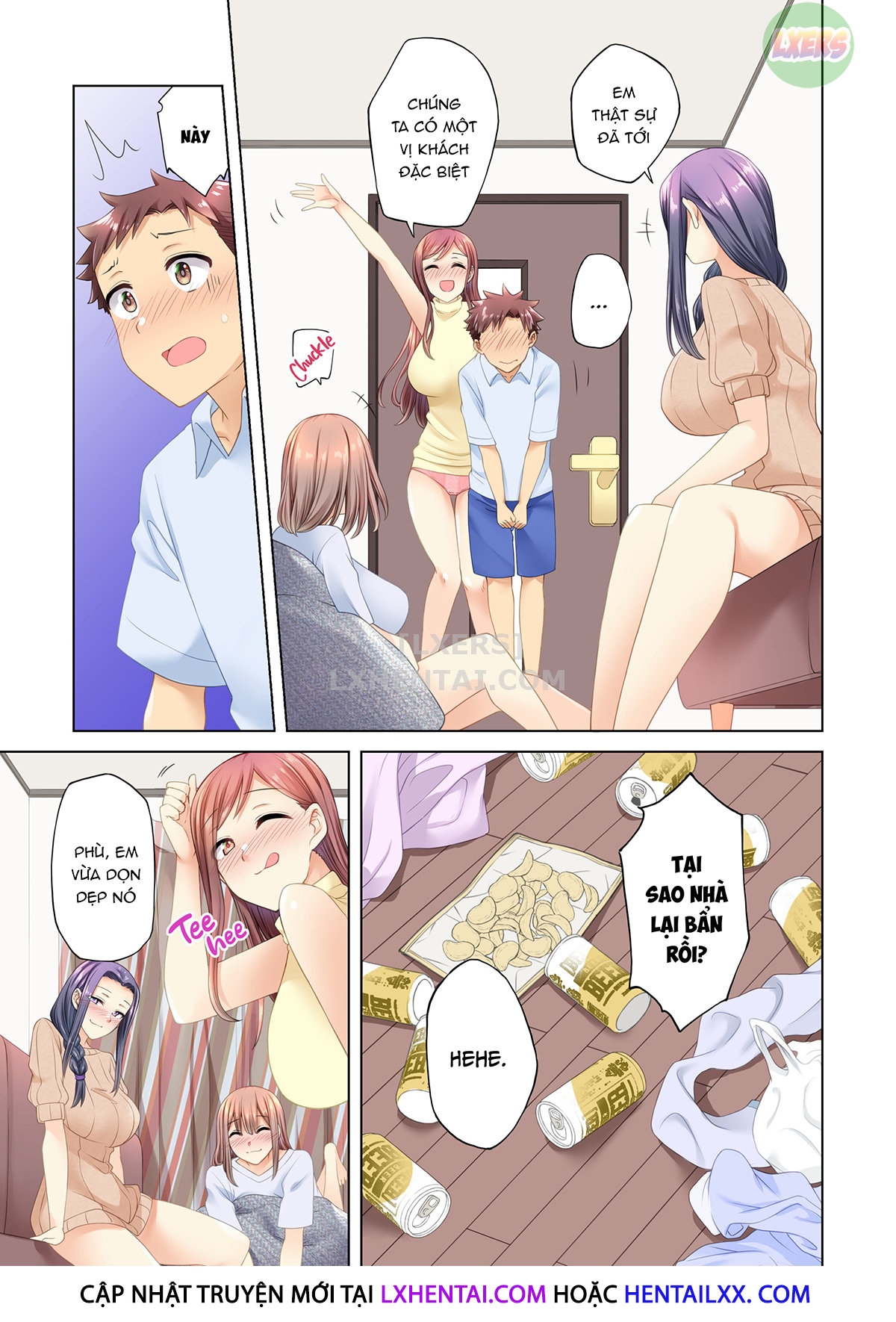 Đọc truyện hentai Những cô gái kế bên có lối sống thật vô độ! - Oneshot