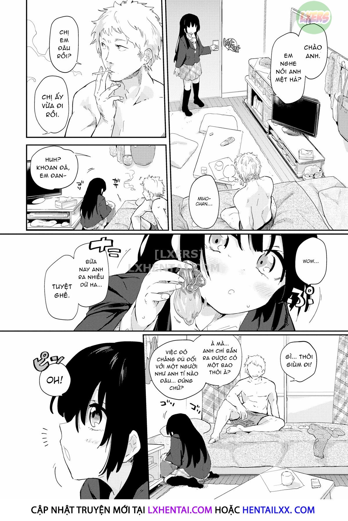 Đọc truyện hentai Gap in my Heart - Chap 8 - On a Still-Warm Bed