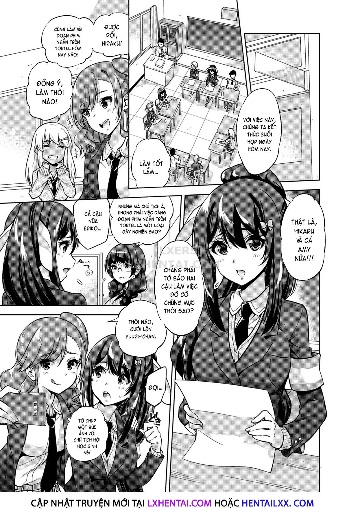 Đọc truyện hentai SNS Seitokai Yakuin Wo Netotte Share Suru Hanashi. Chap 1