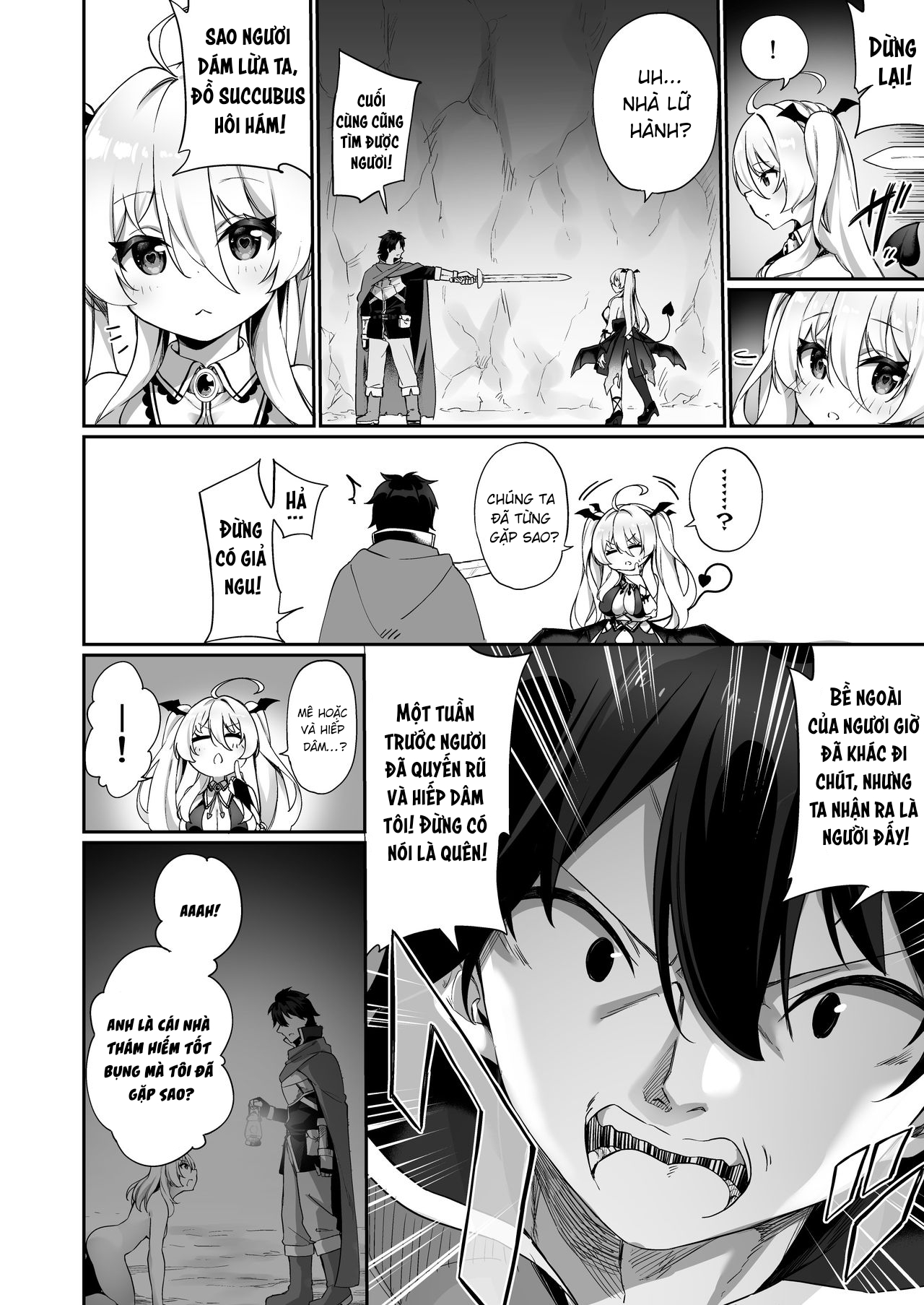 Đọc truyện hentai Câu chuyện về chàng trai dũng cảm đã thua trận trước Ma vương và rồi tận hưởng cuộc sống với tư cách là một succubus - Oneshot