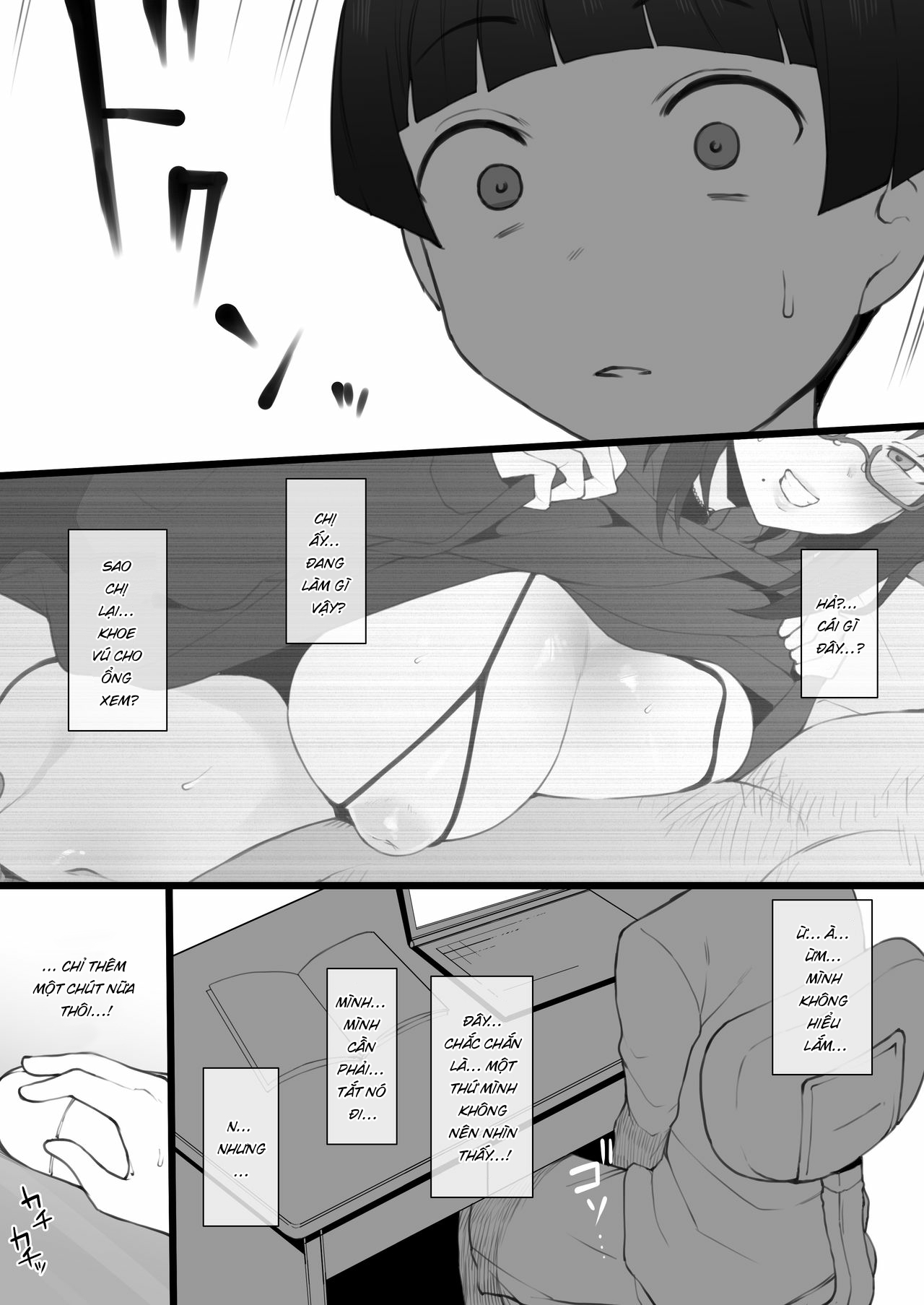 Đọc truyện hentai Daisuki na Onee-chan ni Karita Pasocon no Naka ni... - Oneshot