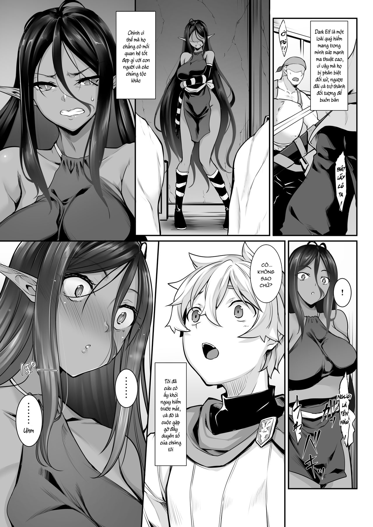 Đọc truyện hentai Cô nàng Dark Elf vì quá yêu tôi mà theo đuổi tôi từ thế giới khác - Chap 1