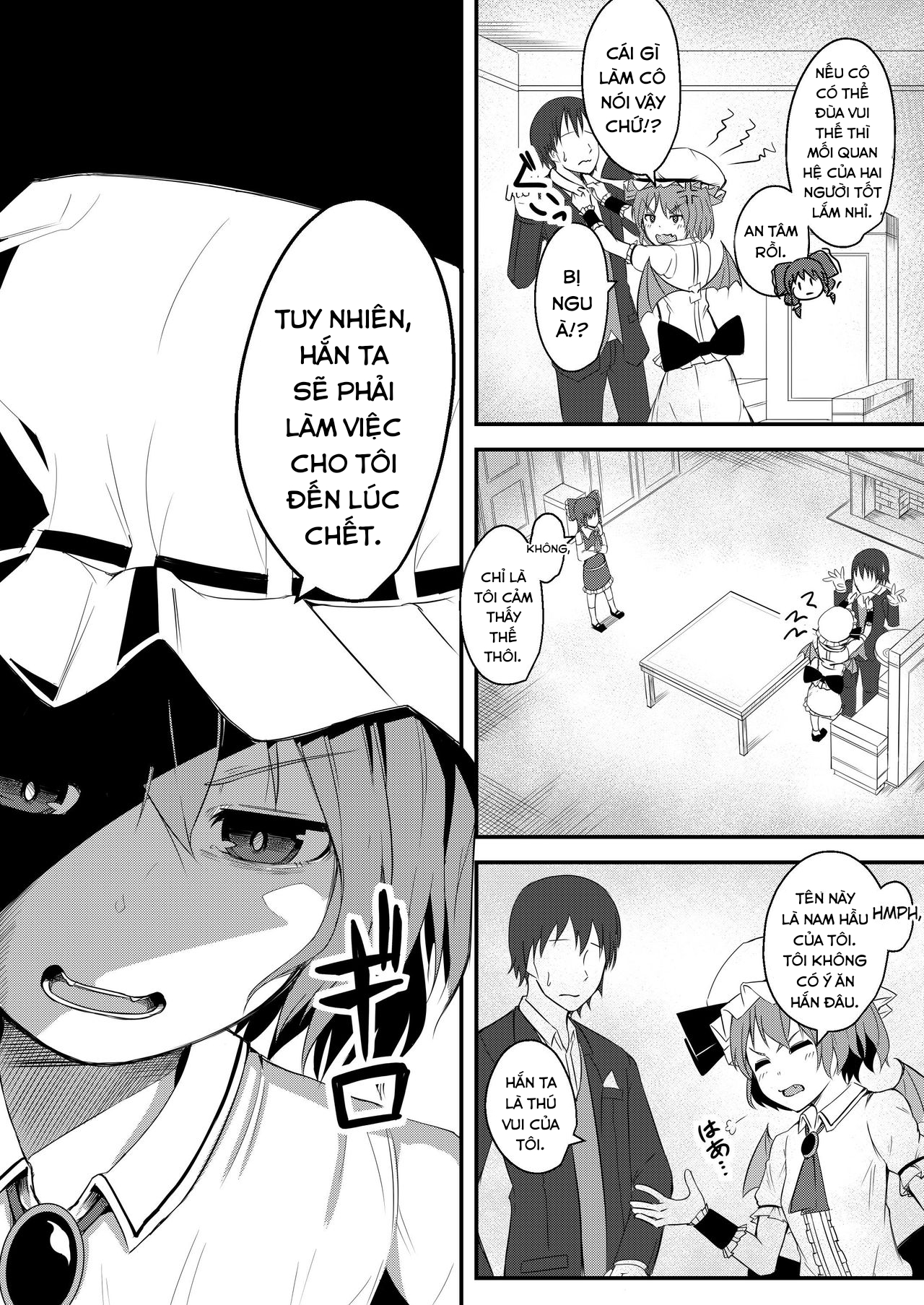 Đọc truyện hentai Kyuuketsu Reijou to Geboku Shitsuji (Touhou Project) - Oneshot