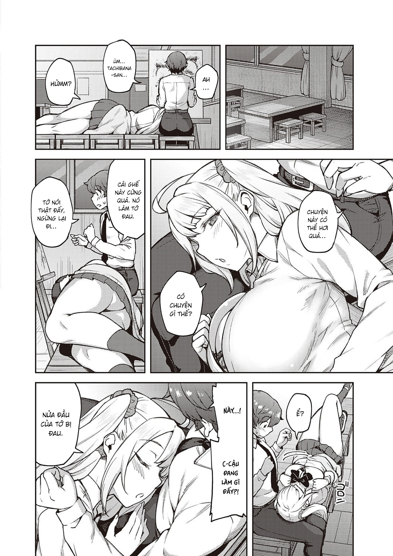 Đọc truyện hentai Làm ơn! Đừng trêu tớ nữa mà, Tachibana-san! - Oneshot