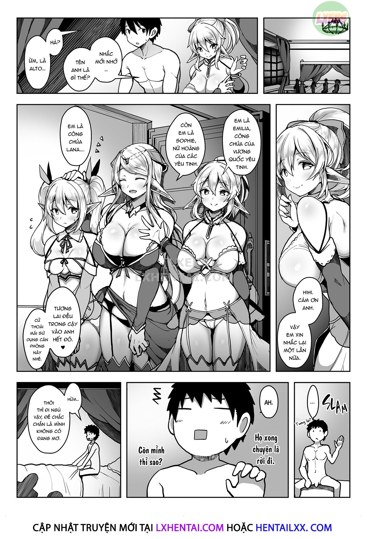 Đọc truyện hentai Elf Harem - Oneshot