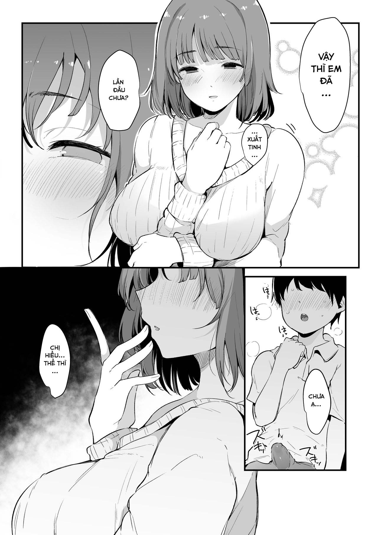 Đọc truyện hentai The Older College Girl Who Helps Me Cum - Oneshot