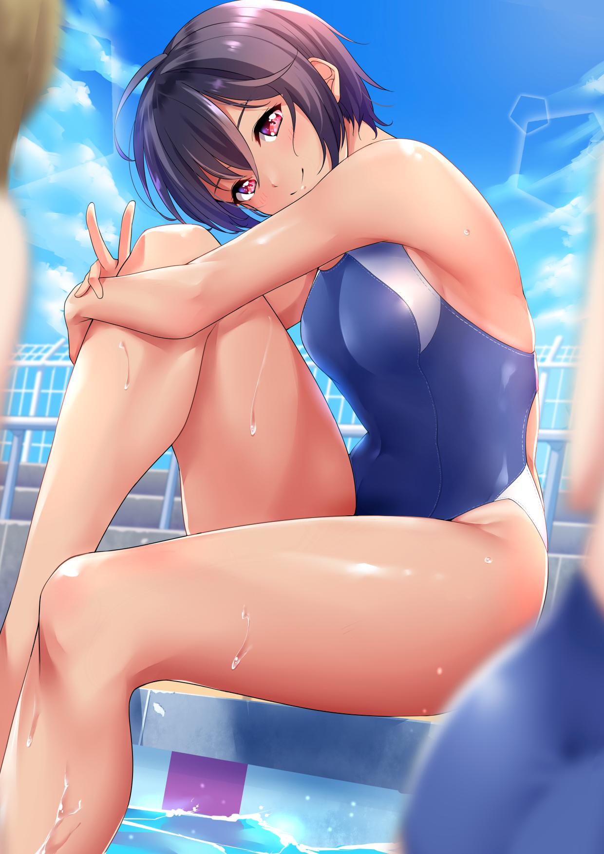 Đọc truyện hentai Hinata Natsumi dâm đãng trong bộ đồ bơi - Oneshot