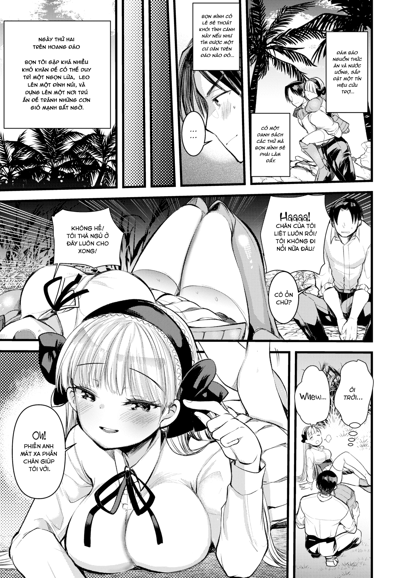 Đọc truyện hentai Cuộc sống thư thái nơi đảo hoang cùng cô Kỵ sĩ công chúa Level 1 - Chương 2