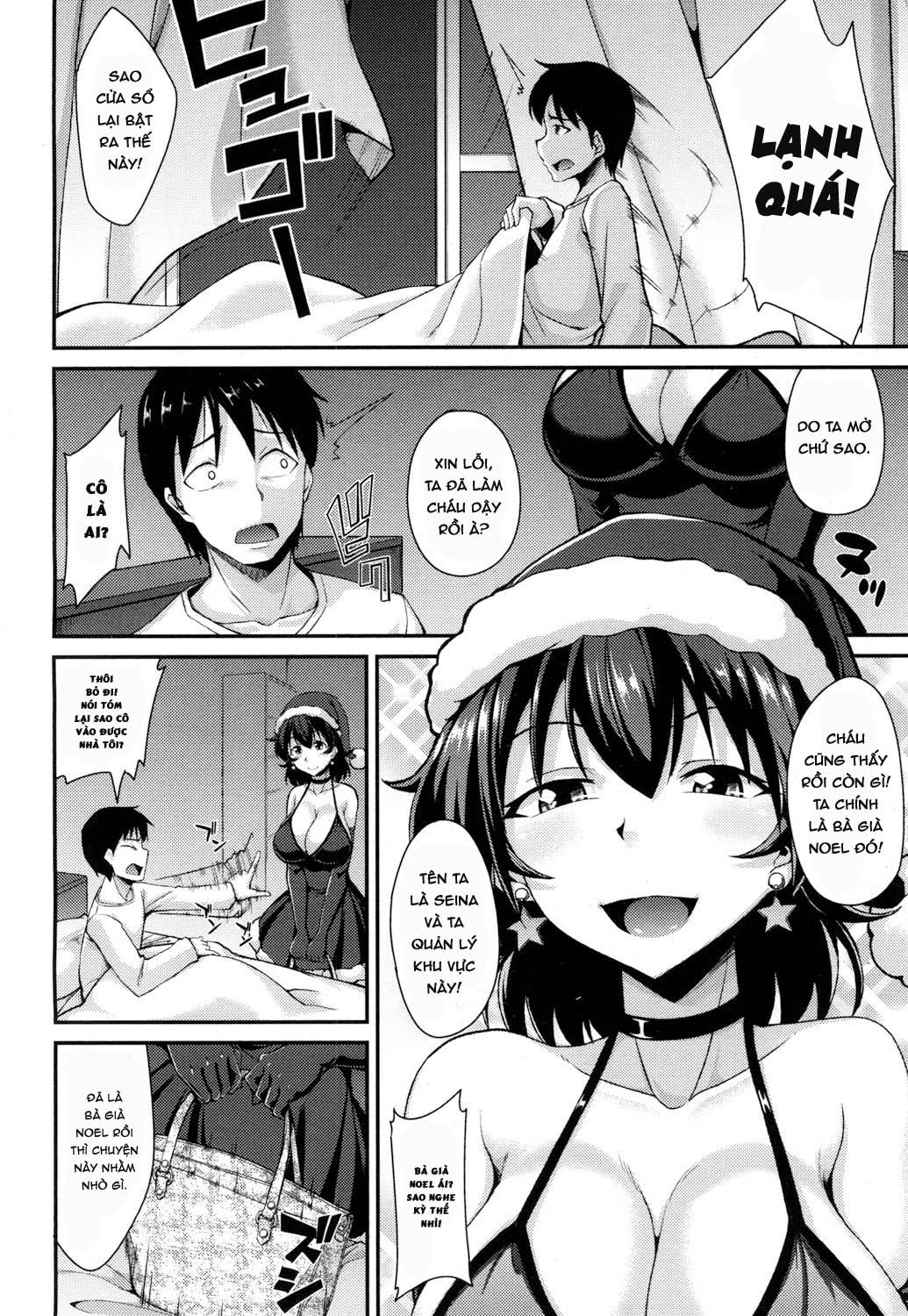 Đọc truyện hentai Bà già Noel trèo cửa sổ Oneshot
