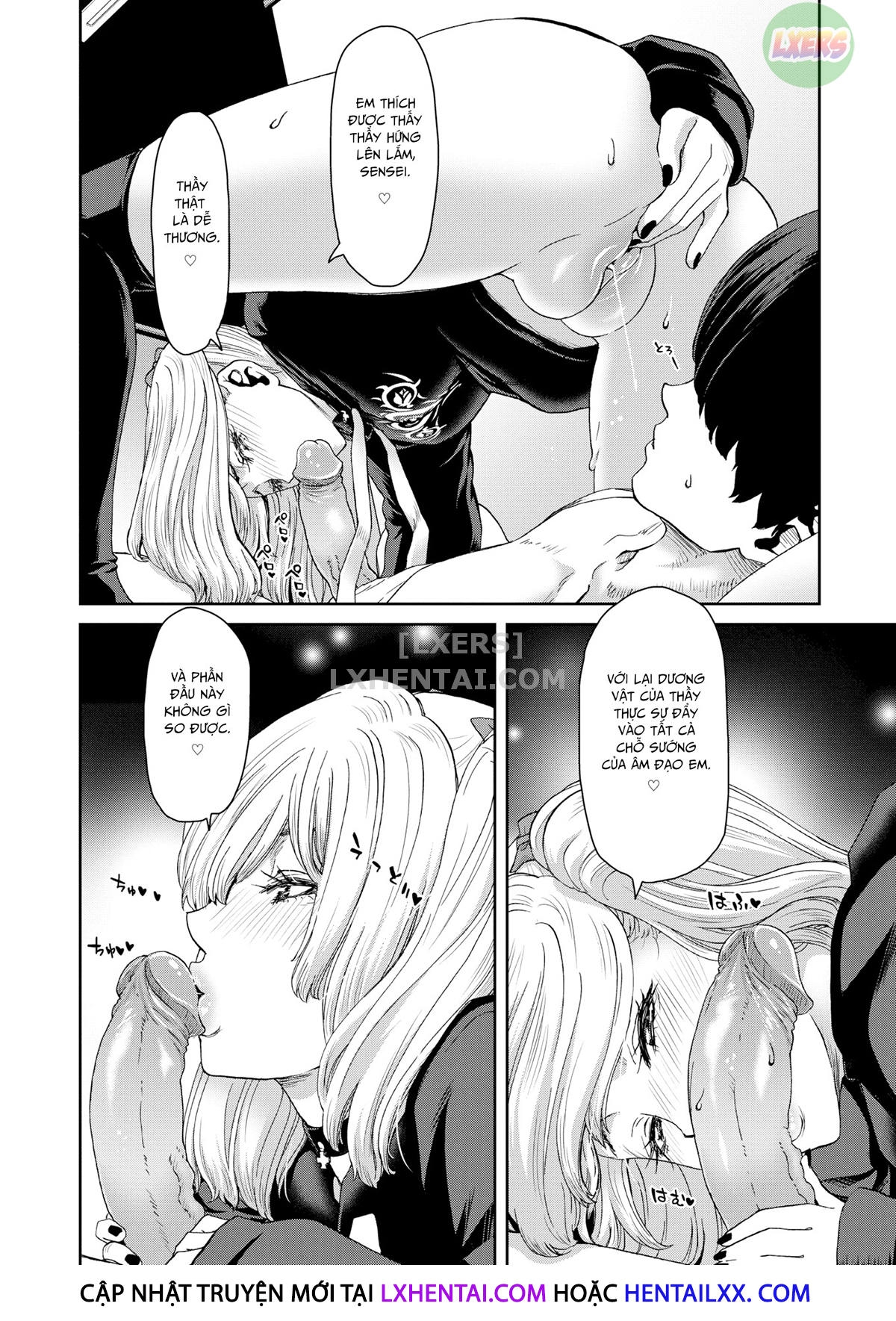 Đọc truyện hentai Chàng giáo viên và cô học sinh hút anh ấy cạn tinh - Oneshot