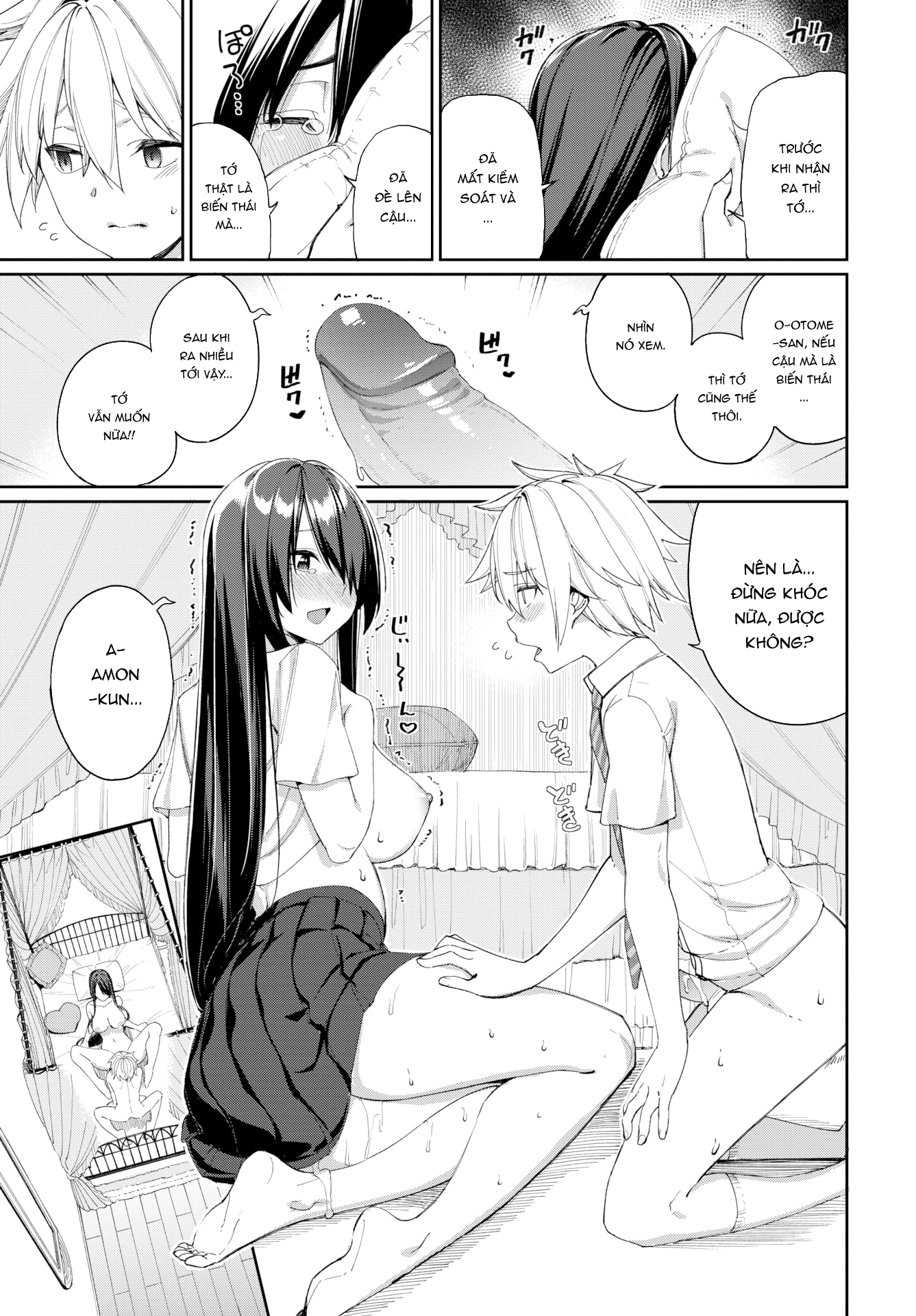 Đọc truyện hentai Hebigami-san và Amon-kun - Oneshot ngọt [Không che]