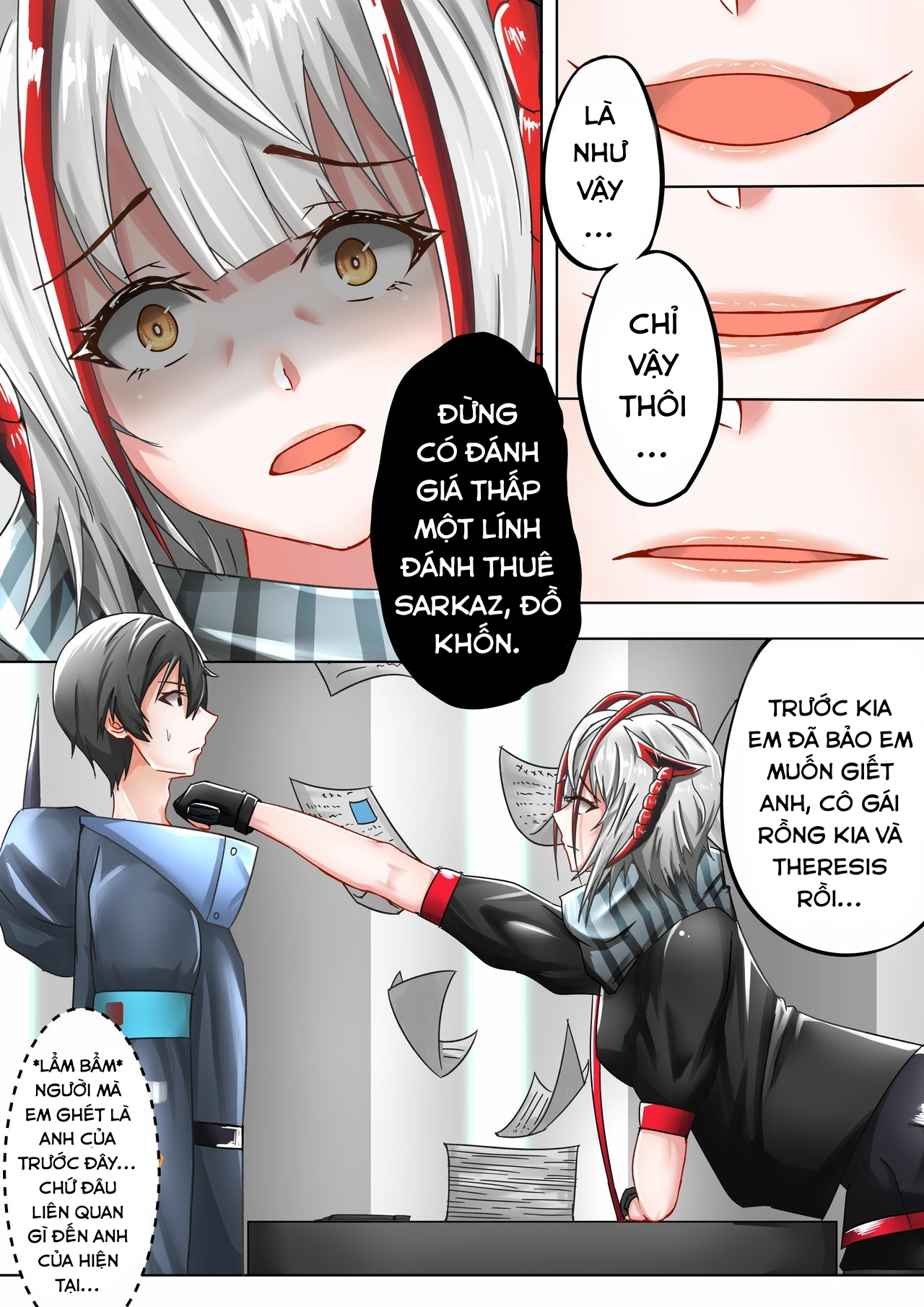 Đọc truyện hentai Cô gái ác quỷ ấy cũng là người tôi yêu. (Arknights) - Oneshot