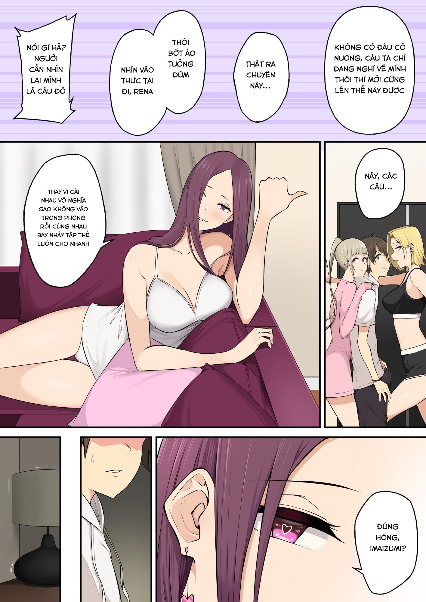 Đọc truyện hentai Imaizumi đưa cả bầy Gyaru về nhà mình - Chap 4.1