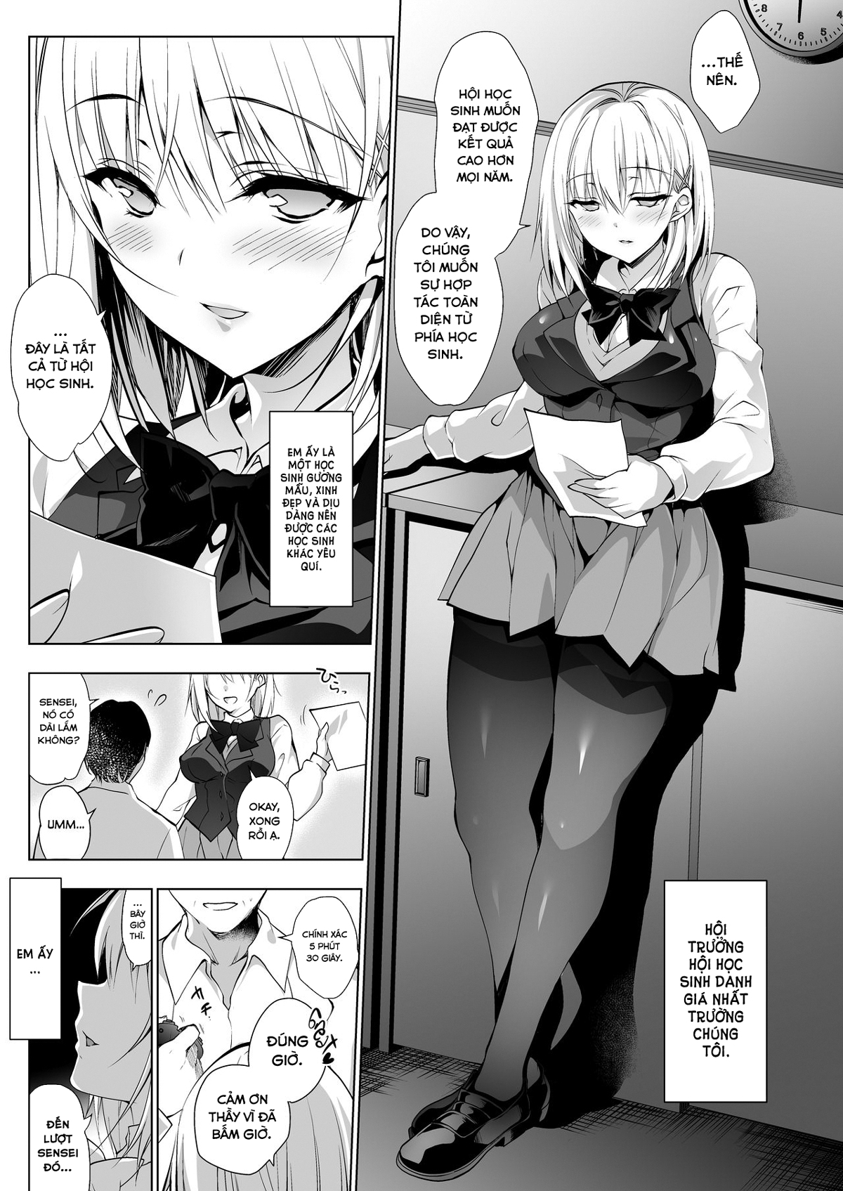 Đọc truyện hentai Buổi giải tỏa căng thẳng của hội trưởng hội học sinh - Oneshot