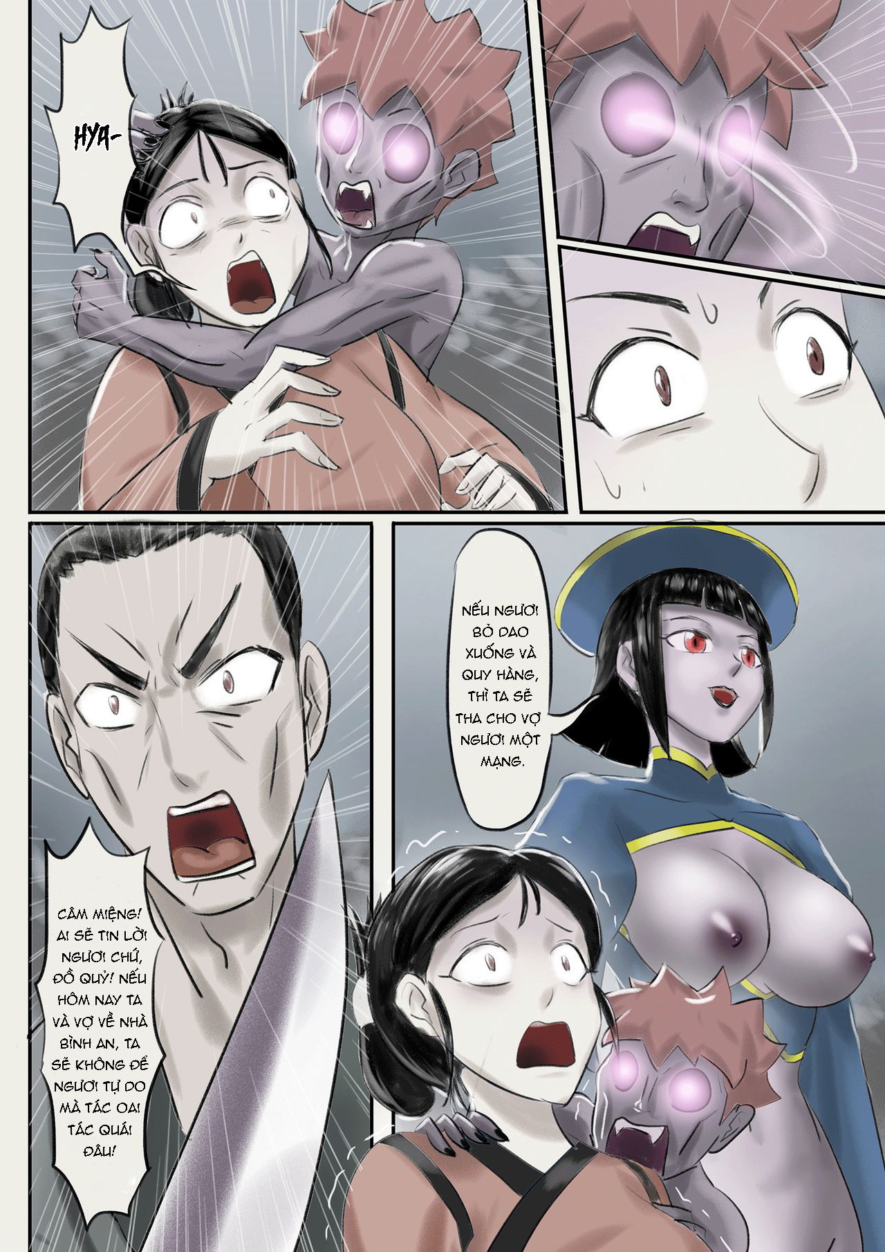 Đọc truyện hentai Ma nữ thức tỉnh - Chap 2 - Gia đình tan vỡ và con ku đỏ