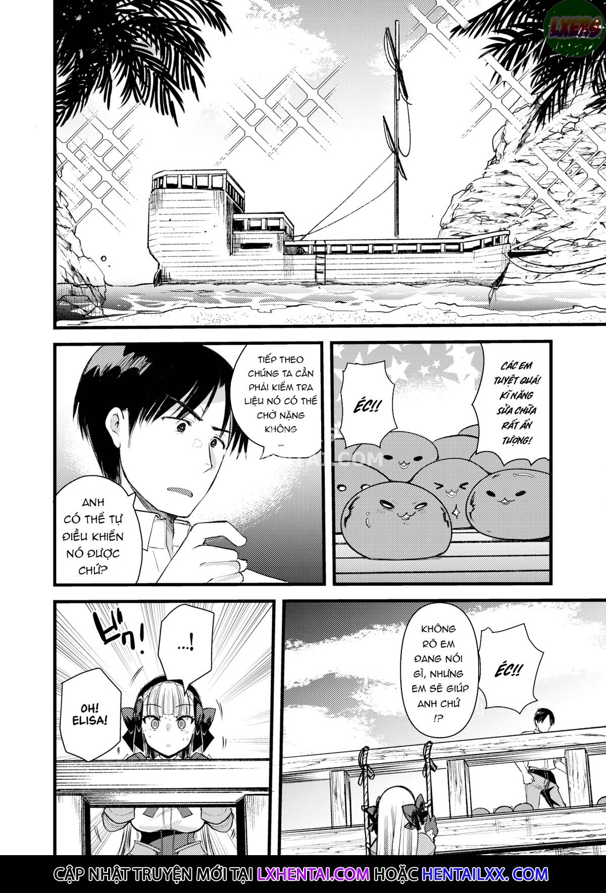 Đọc truyện hentai Cuộc sống thư thái nơi đảo hoang cùng cô Kỵ sĩ công chúa Level 1 - Chap 8