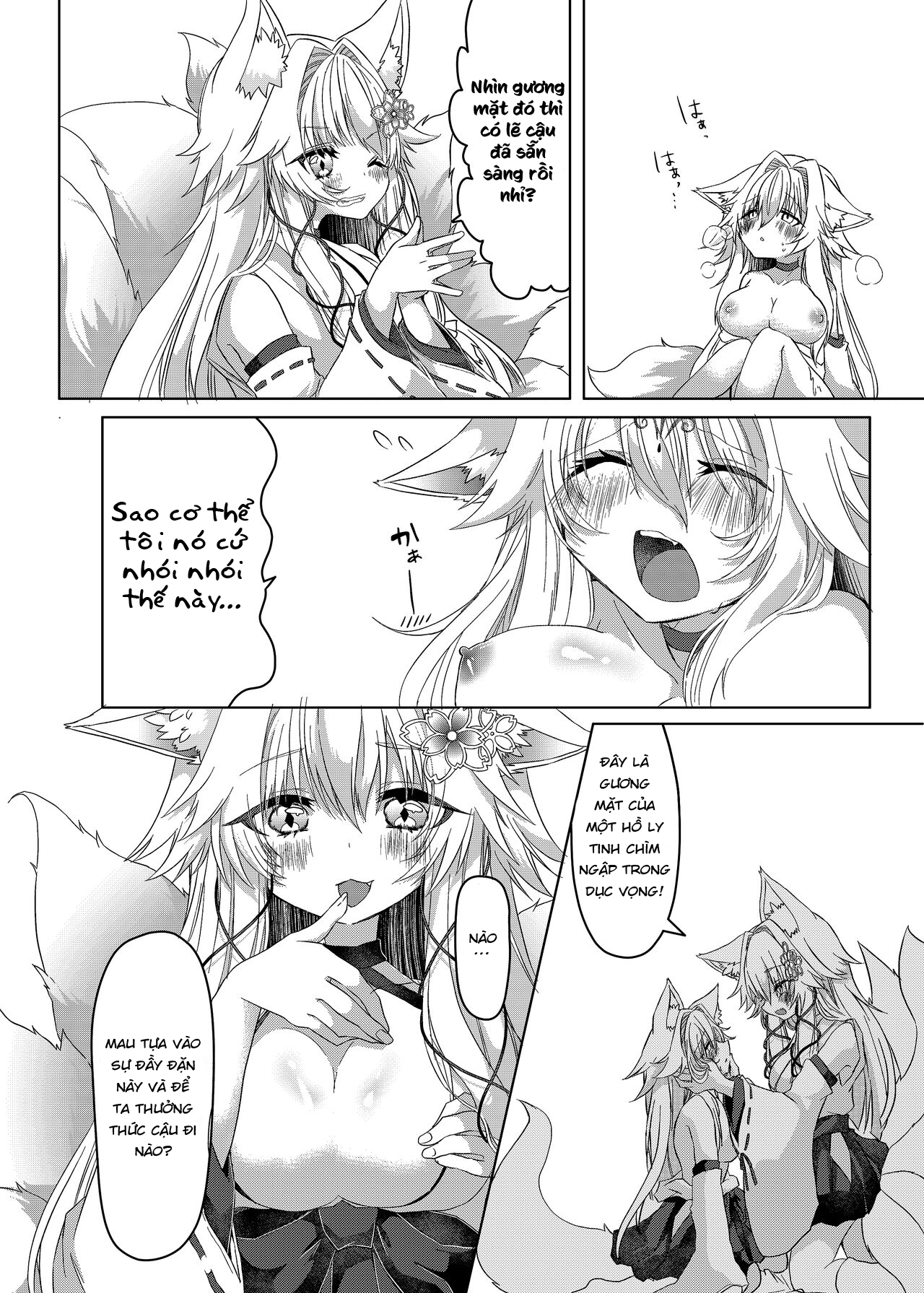 Đọc truyện hentai Chuyển giới thành một nàng cáo!? - Oneshot Ngọt