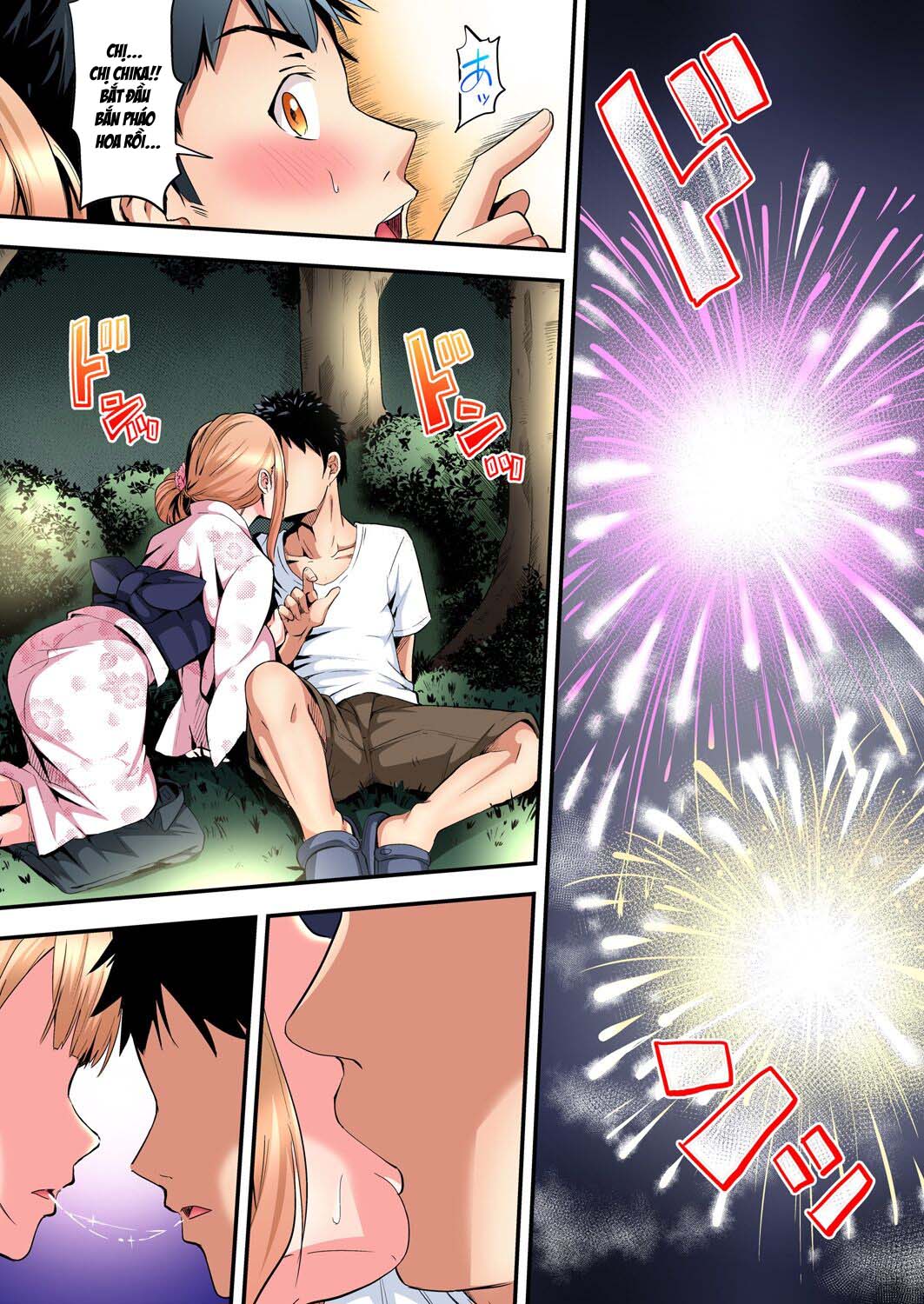 Đọc truyện hentai Bà Mẹ Teen Và Các Tư Thế SEX - Chap 10: Bắn [Pháo Hoa [ Cùng Chị Gái Chika