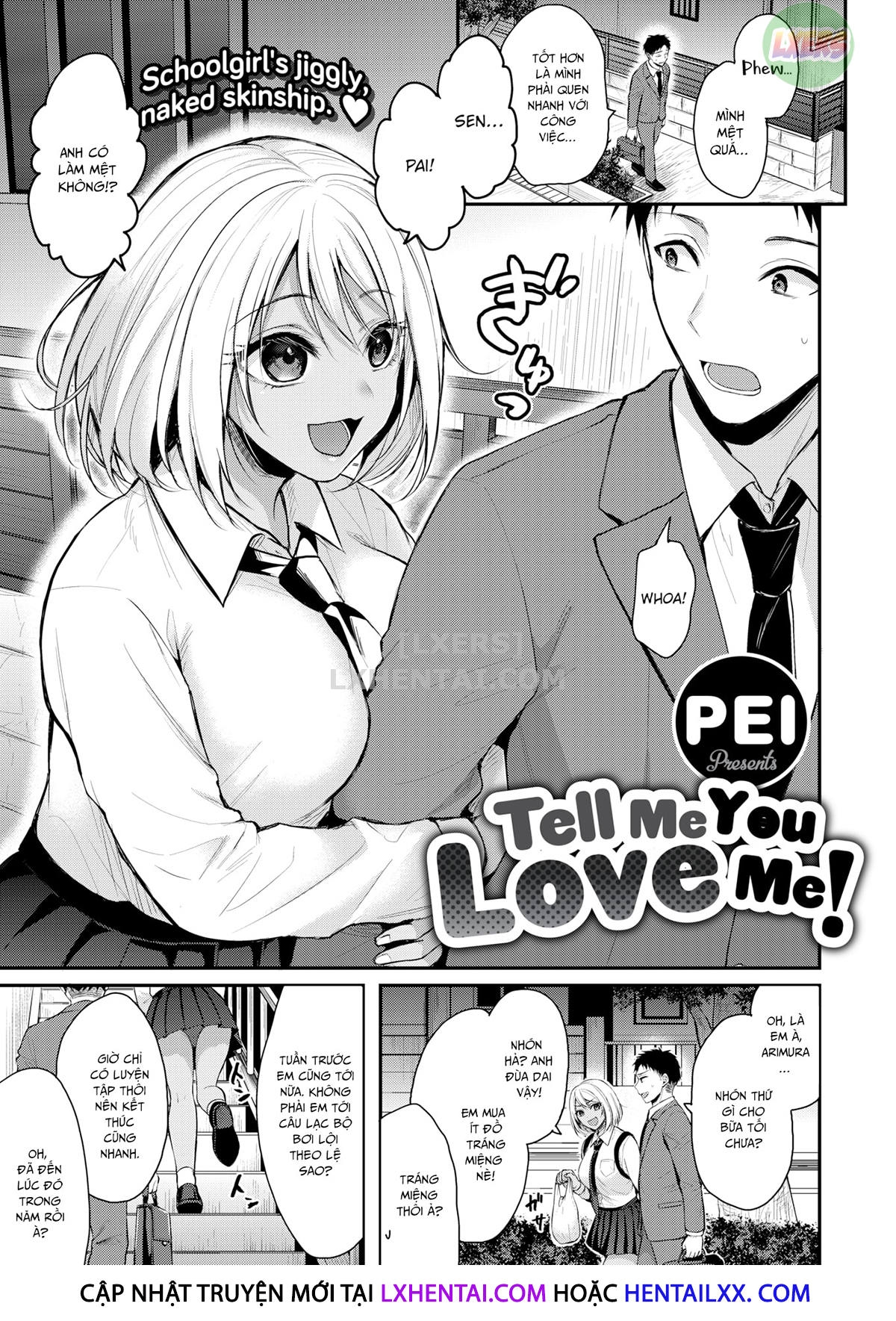 Đọc truyện hentai Nói rằng anh yêu em đi! - Oneshot