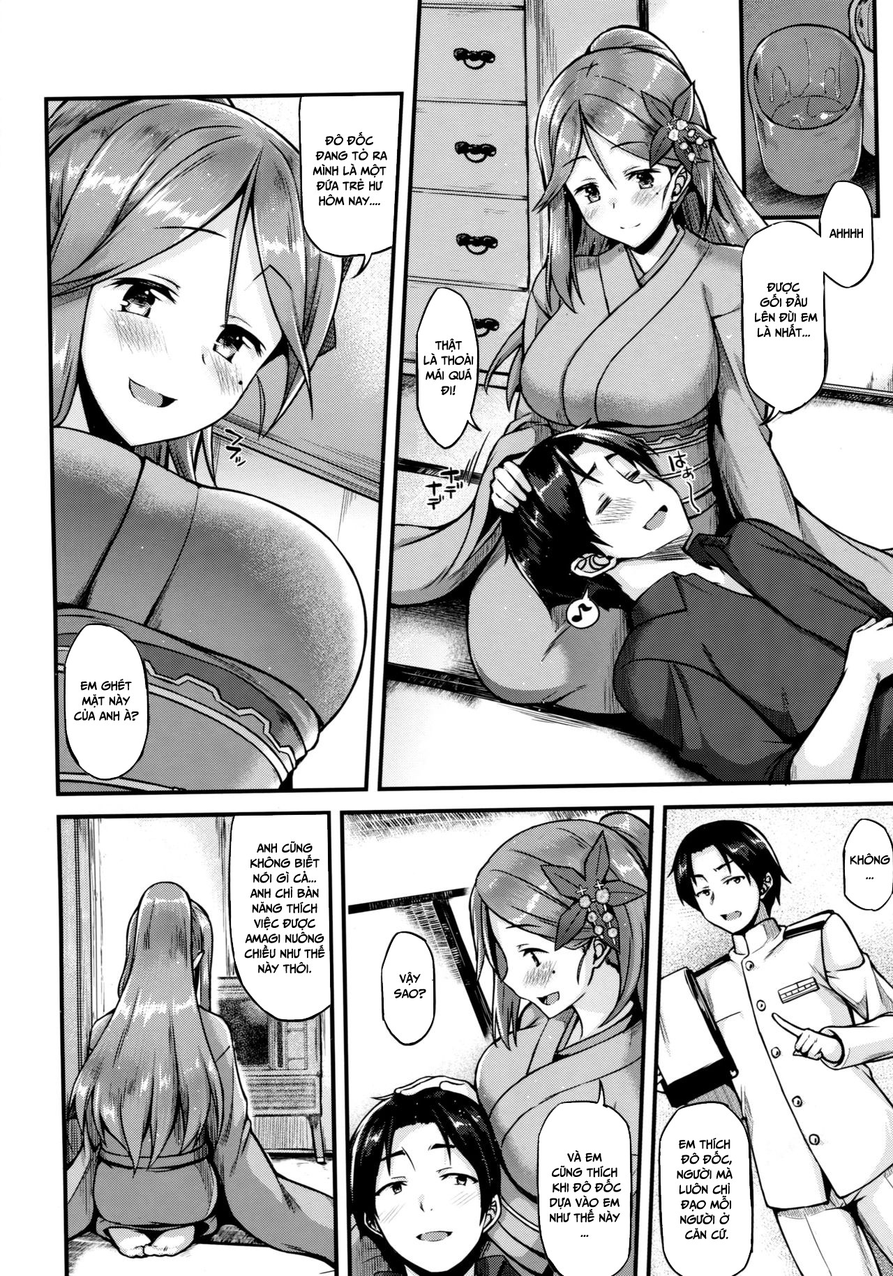 Đọc truyện hentai Mình muốn tán tỉnh cùng Amagi - Oneshot