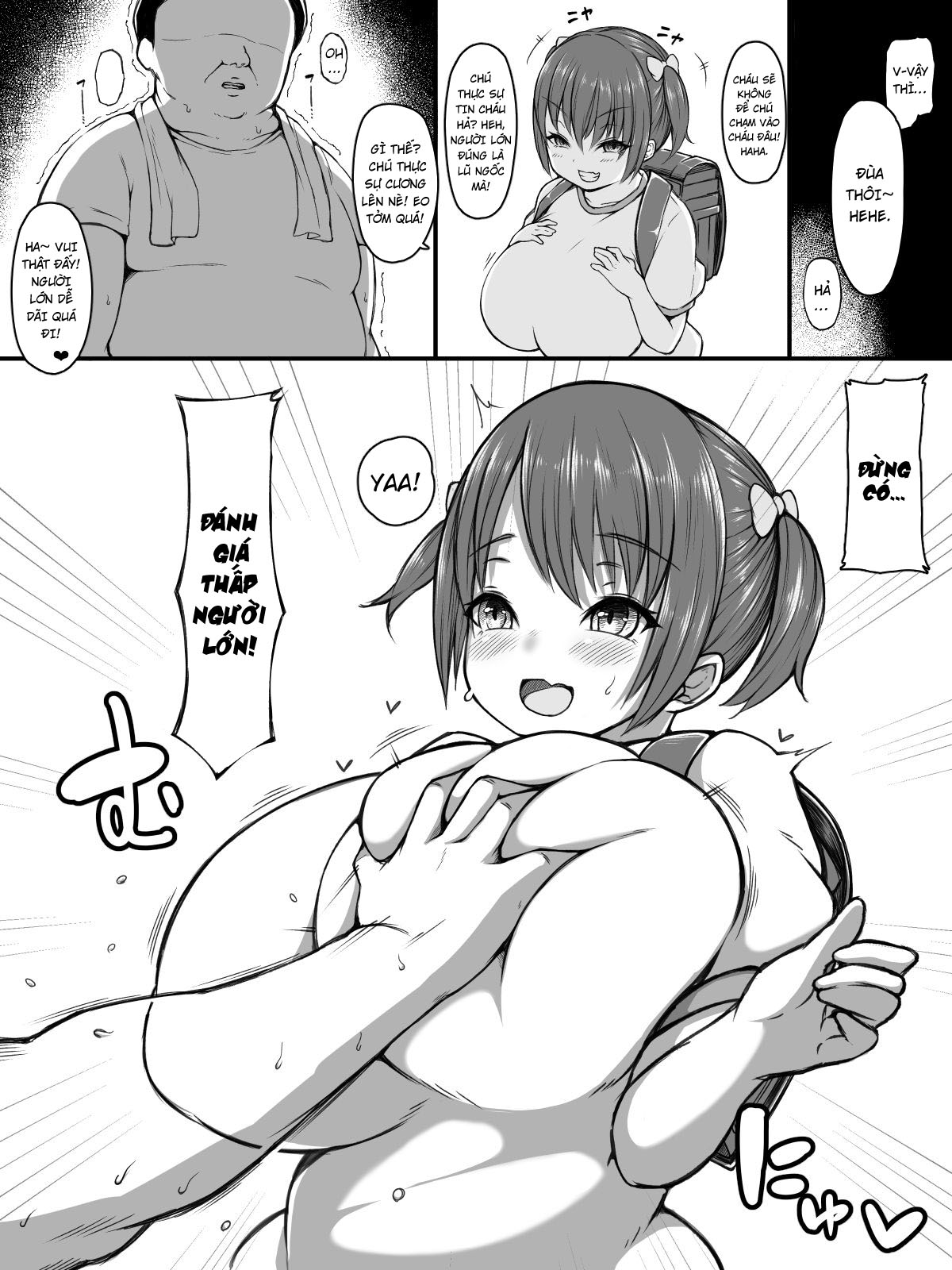 Đọc truyện hentai Oppai De~kkai Mesugaki o Otona Chinpo de Wakaraseyou - Oneshot