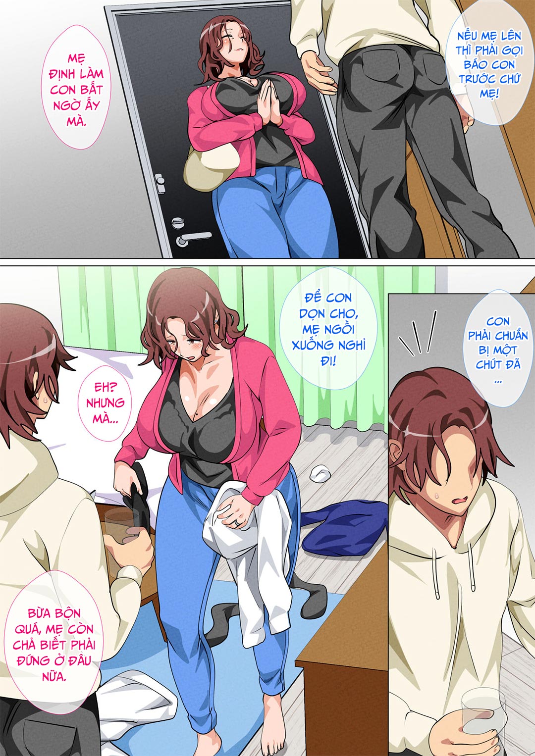 Đọc truyện hentai Mẹ ghé thăm con trai ở Tokyo - Chap 1