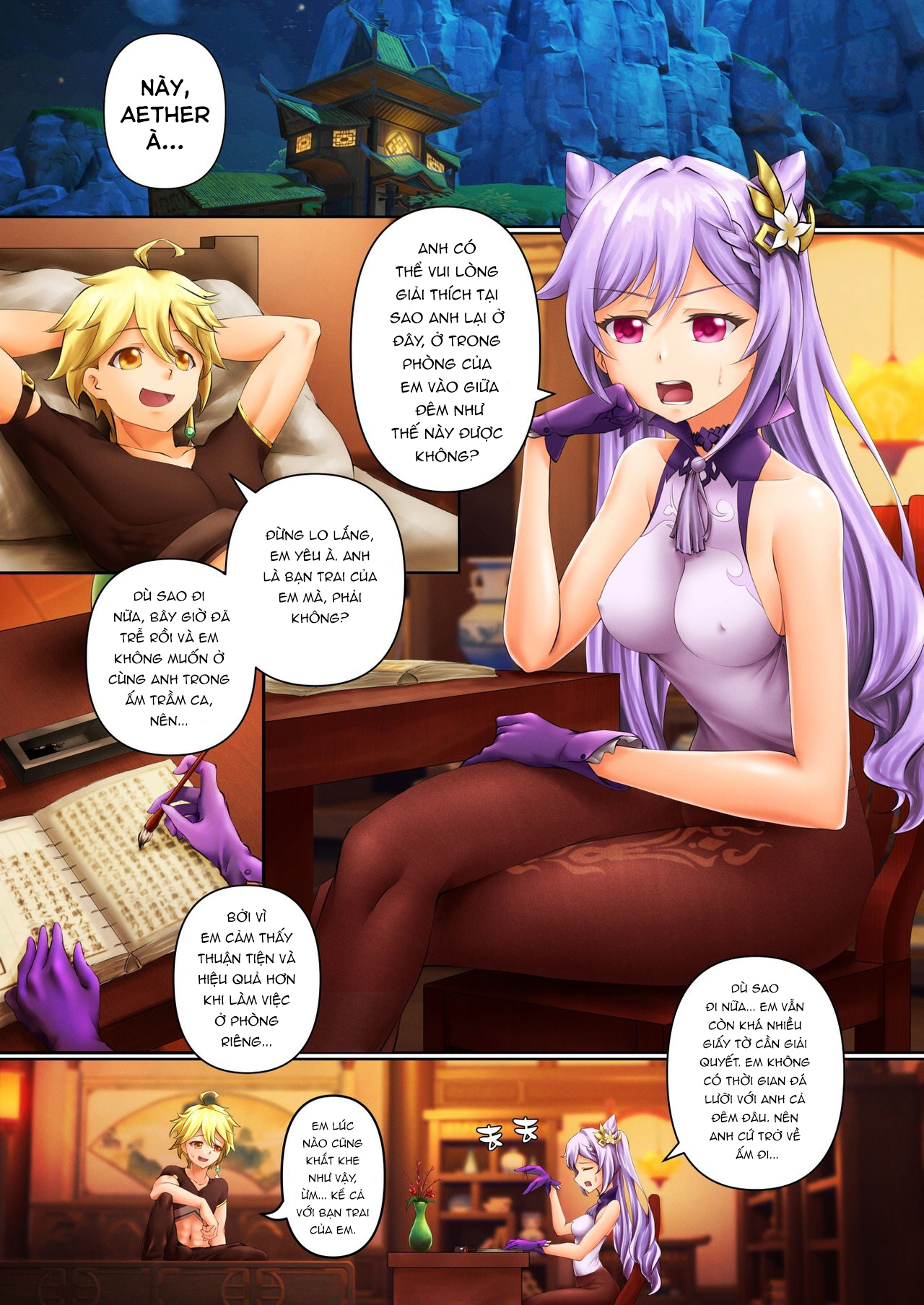 Đọc truyện hentai Sự trì hoãn công việc của Kiều Trinh - Oneshot