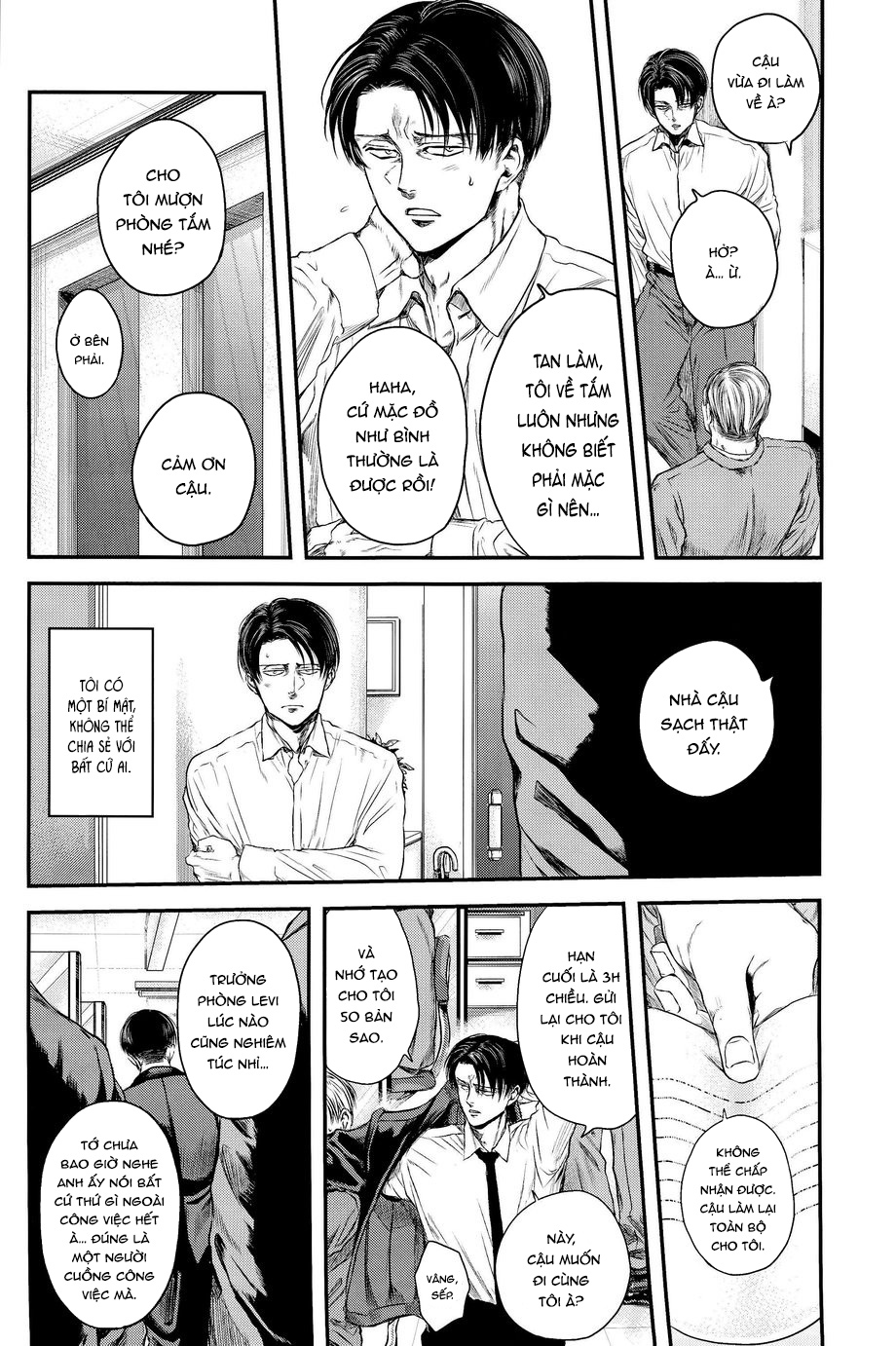 Đọc truyện hentai Bí mật của Levi. - Oneshot