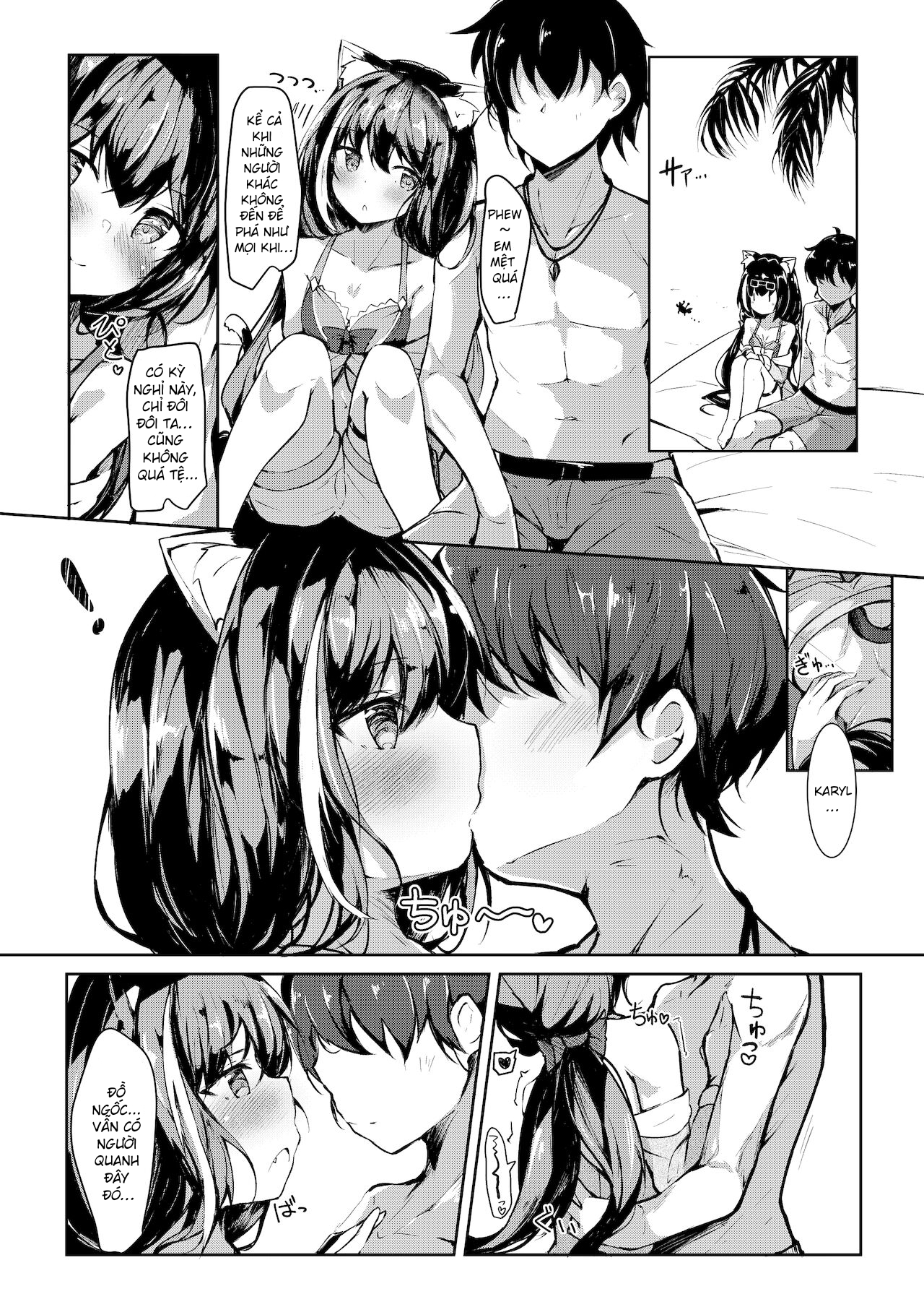 Đọc truyện hentai Deredere Kyaru-chan to Mizugi de Ecchi - Oneshot