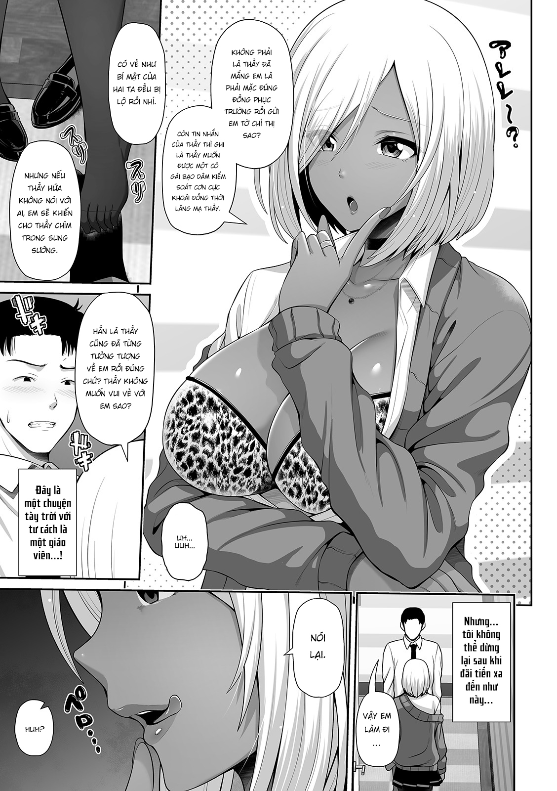 Đọc truyện hentai Kuro Gal-chan Seito wa Choukyou Jouzu - Oneshot