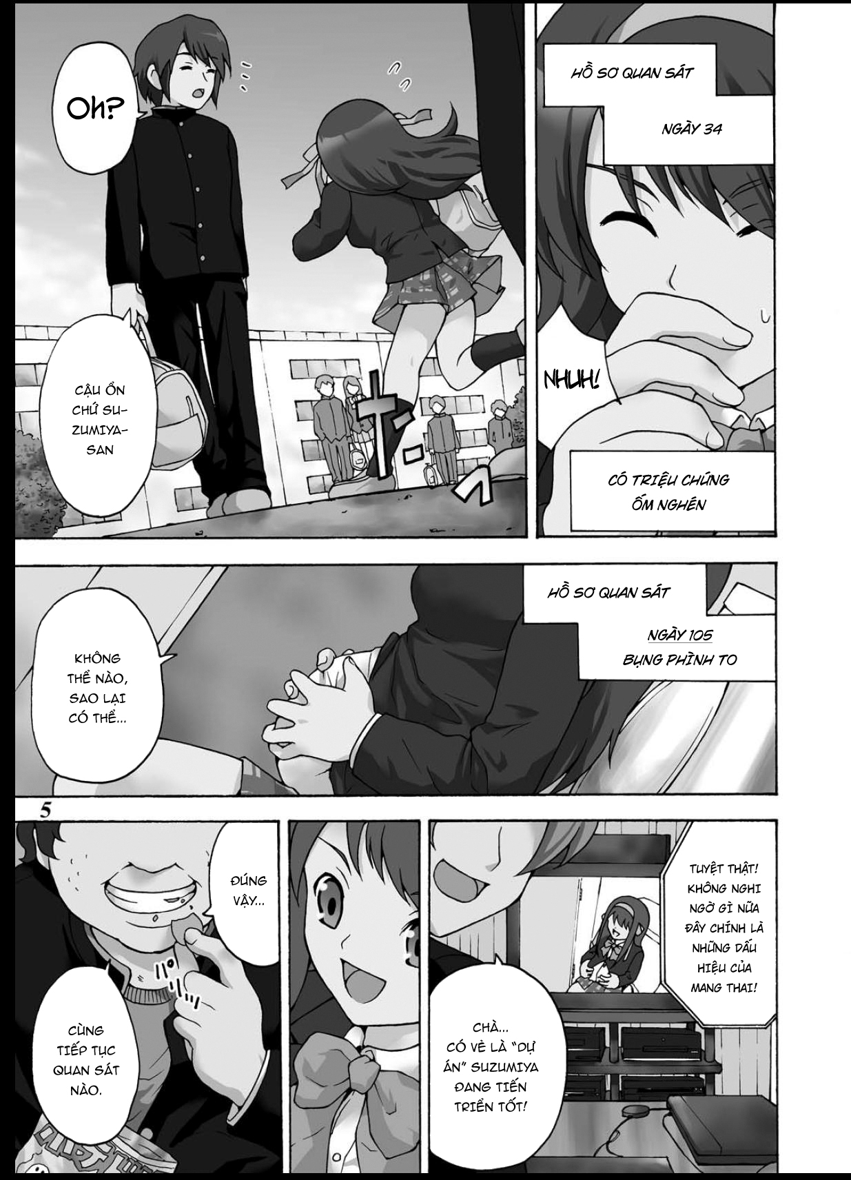 Đọc truyện hentai Tsuranuke! Suzumiya Haruhi Kyousei Shussan!! - Oneshot