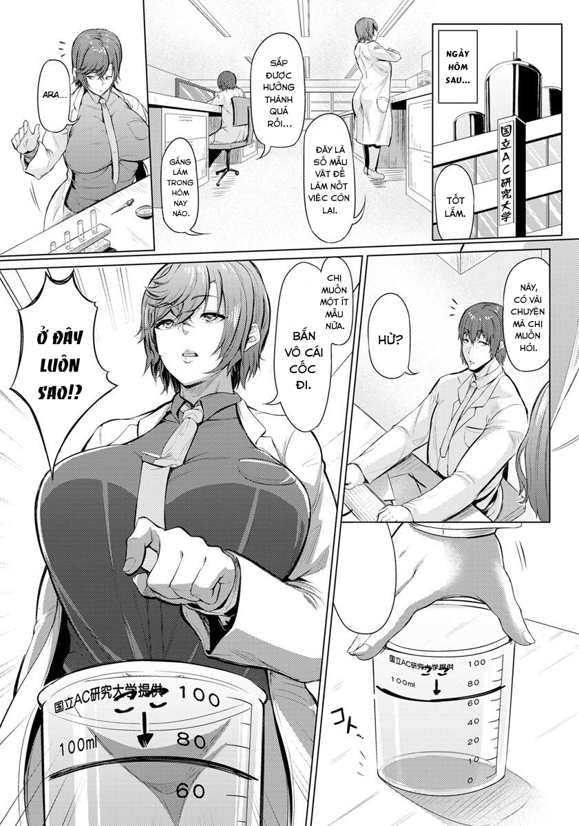 Đọc truyện hentai Bà chị nghiên cứu sinh ngầu lòi!! - Oneshot