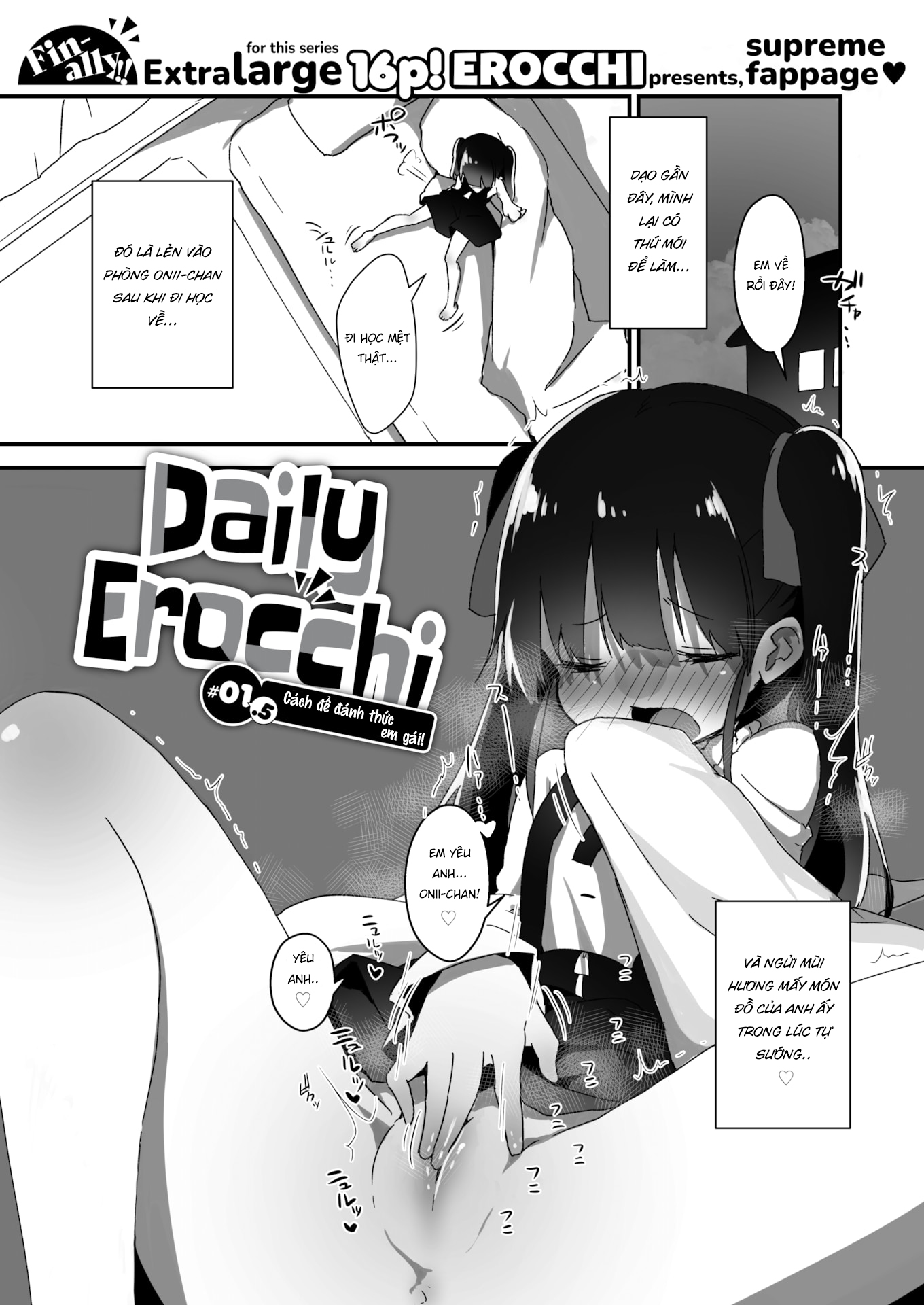 Đọc truyện hentai Hoan lạc mỗi ngày - Chap 1.5 - Cách để đánh thức em gái!