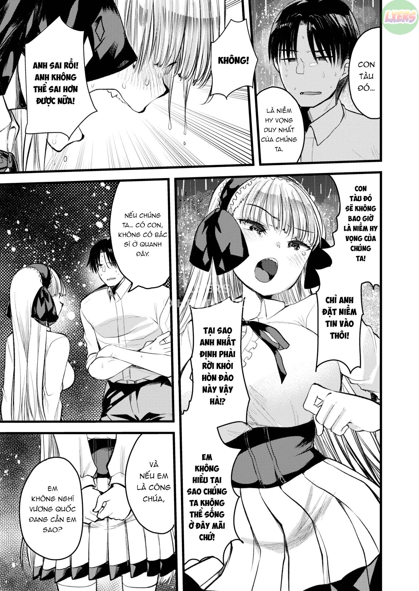 Đọc truyện hentai Cuộc sống thư thái nơi đảo hoang cùng cô Kỵ sĩ công chúa Level 1 - Chap 9
