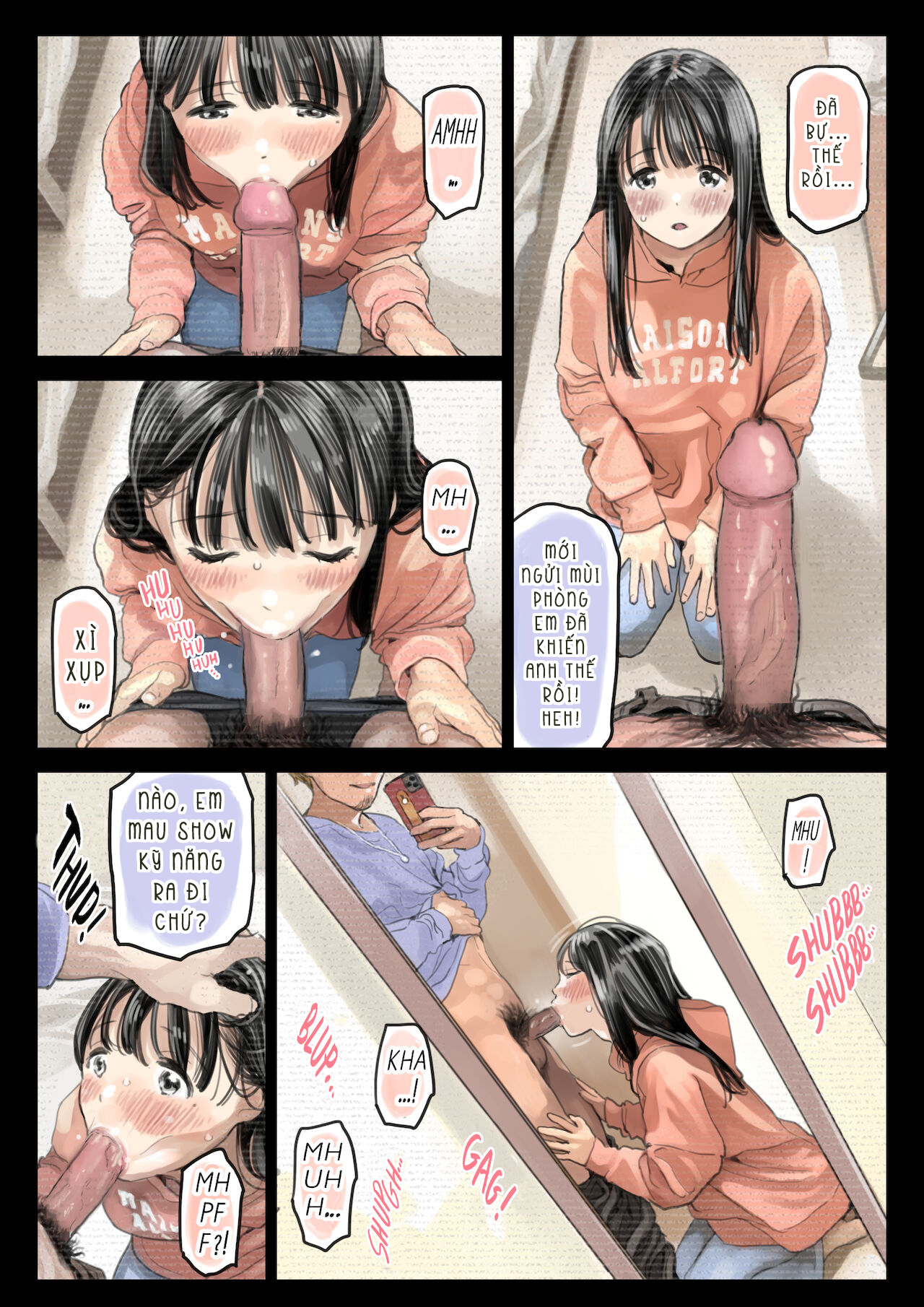 Đọc truyện hentai Phát hiện sừng khi xem trộm điện thoại bạn gái (Phần 2) - Chap 3: Send nude