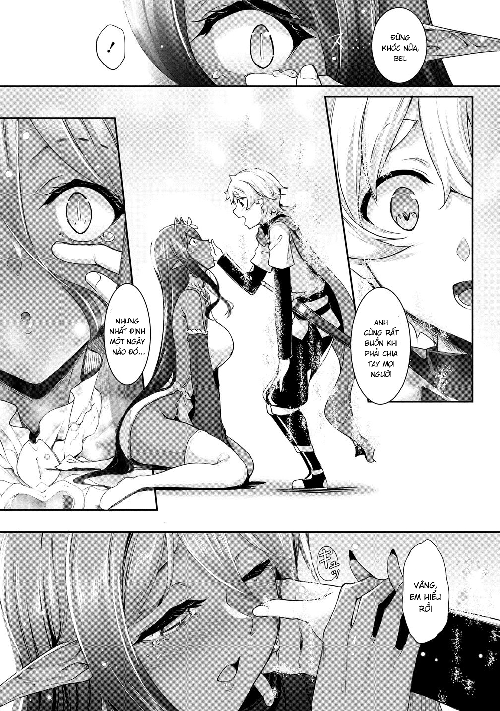 Đọc truyện hentai Cô nàng Dark Elf vì quá yêu tôi mà theo đuổi tôi từ thế giới khác - Chap 3