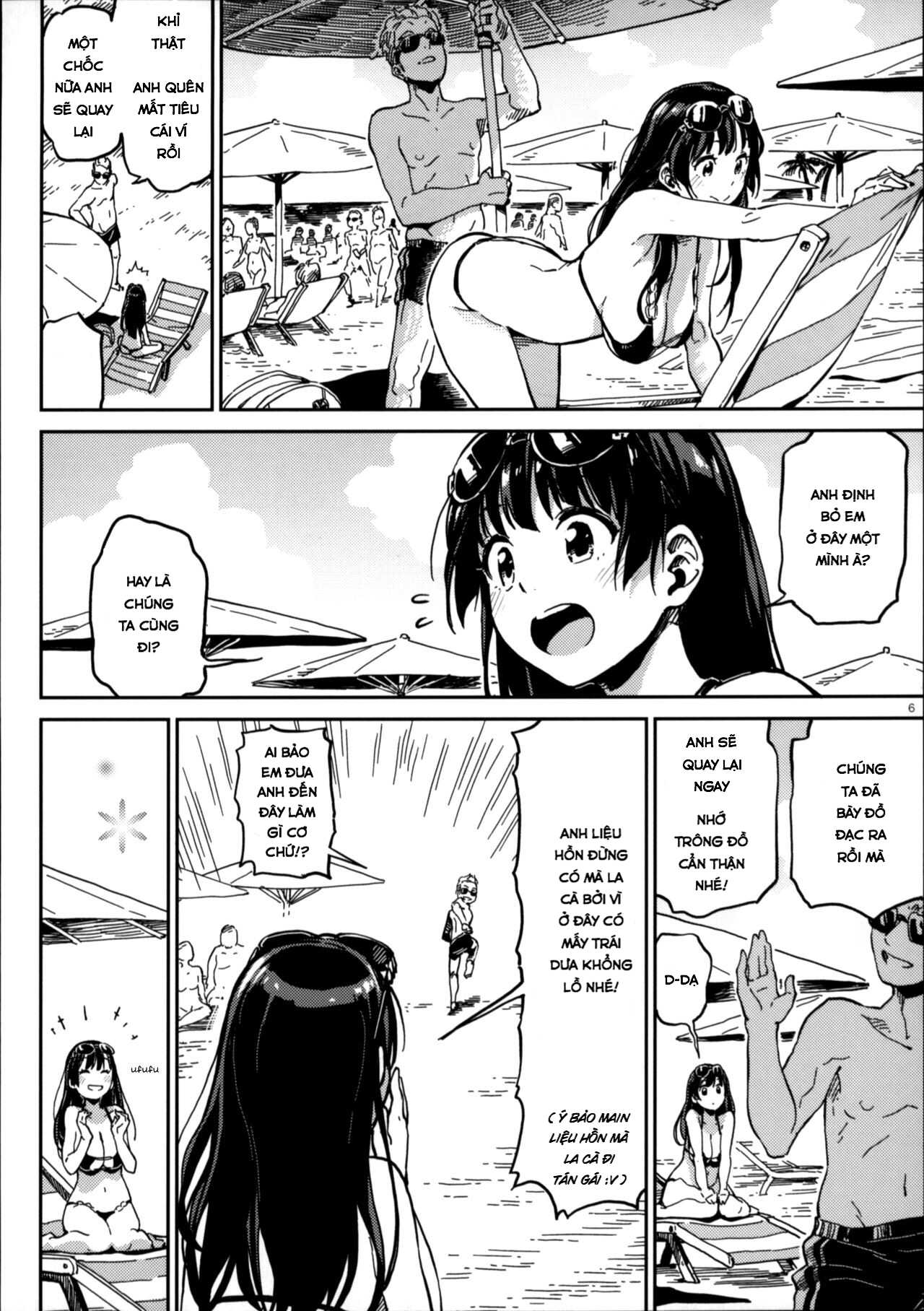 Đọc truyện hentai Nudist Beach Nite - Oneshot xém NTR