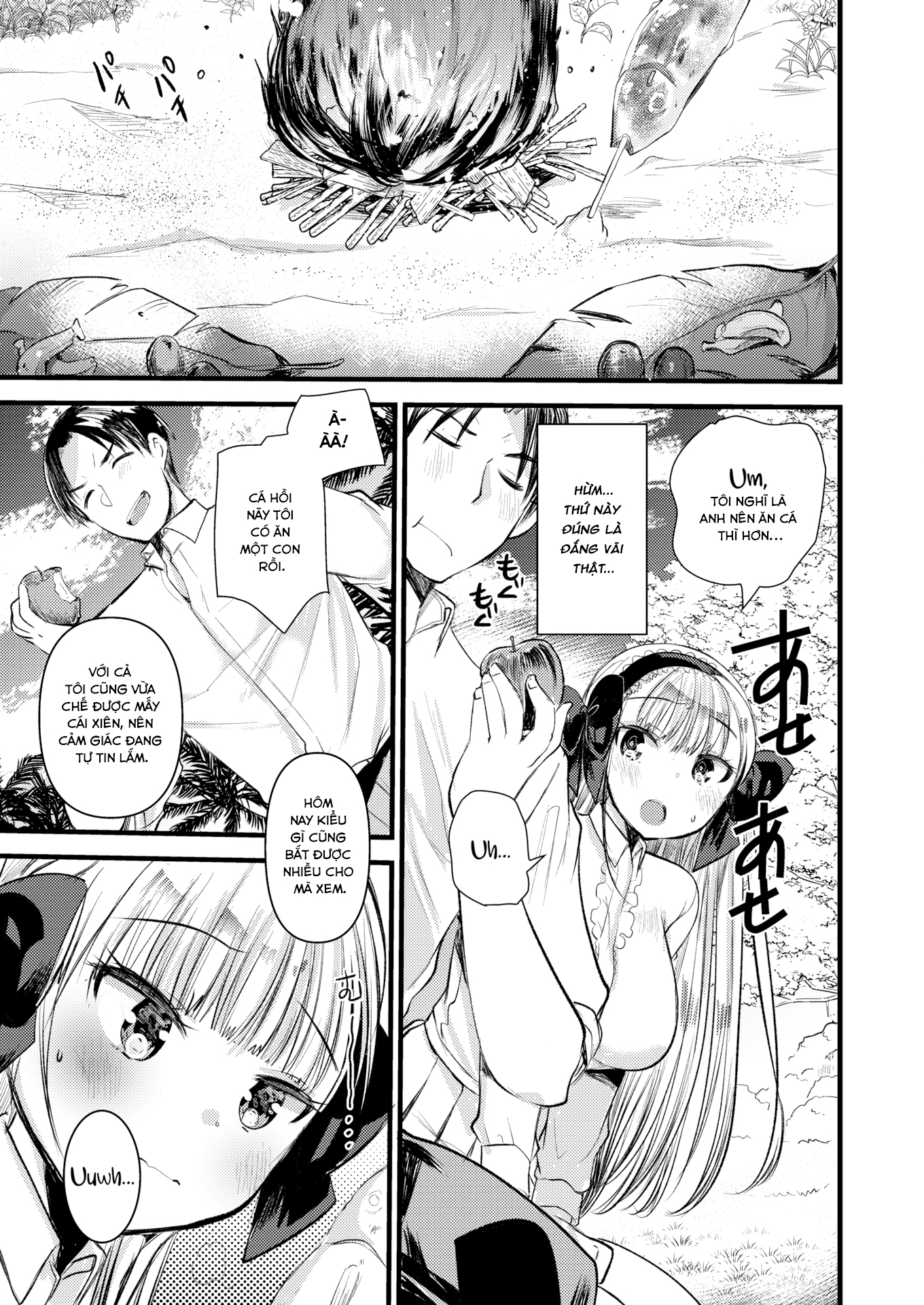 Đọc truyện hentai Cuộc sống thư thái nơi đảo hoang cùng cô Kỵ sĩ công chúa Level 1 Chương 3