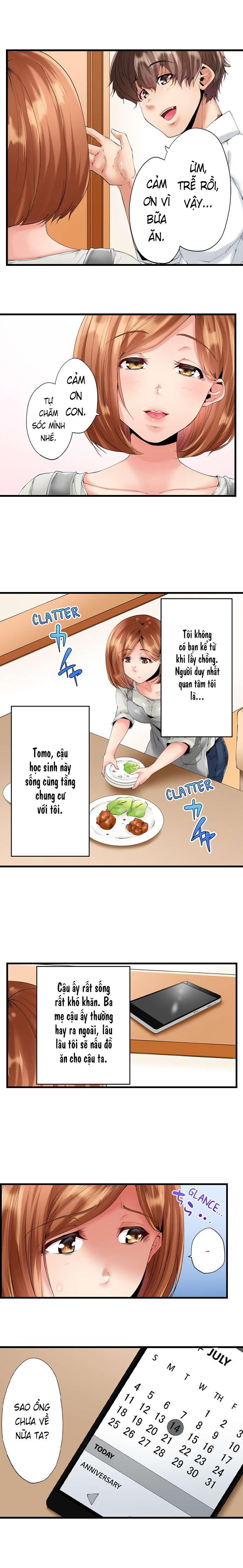 Đọc truyện hentai NTR Cô Hàng Xóm Ngay Trong Phòng Của Chồng Cô Ấy - Chapter 1