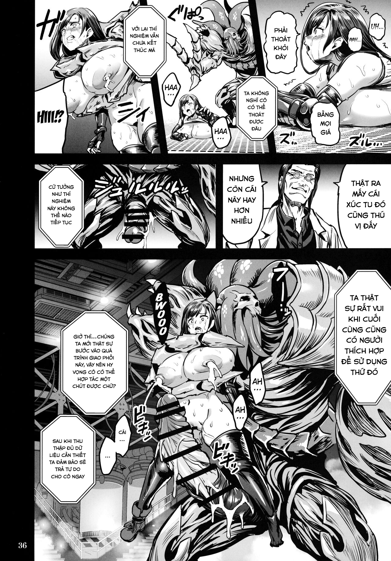 Đọc truyện hentai Deka Chichi Terrorist no Kousei Kouhai Jikken (Final Fantasy VII) - Oneshot
