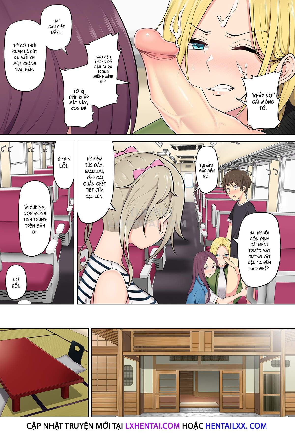 Đọc truyện hentai Imaizumi đưa cả bầy Gyaru về nhà mình - Chap 2