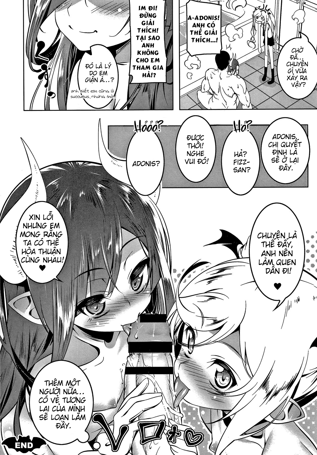 Đọc truyện hentai nhà có 5 nàng succubus - Chap 2
