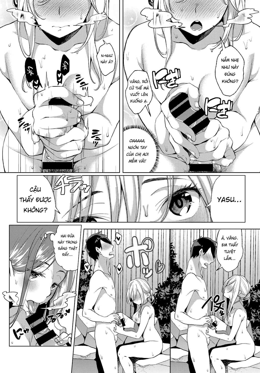 Đọc truyện hentai Buổi tắm chung hư hỏng tại phòng tắm lộ thiên - Oneshot