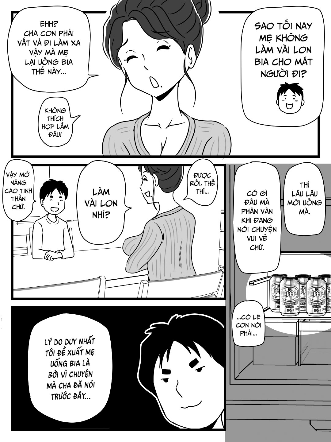 Đọc truyện hentai Beer o Nomu to Inran ni Naru Kaa-san to Yareta Hanashi - Oneshot
