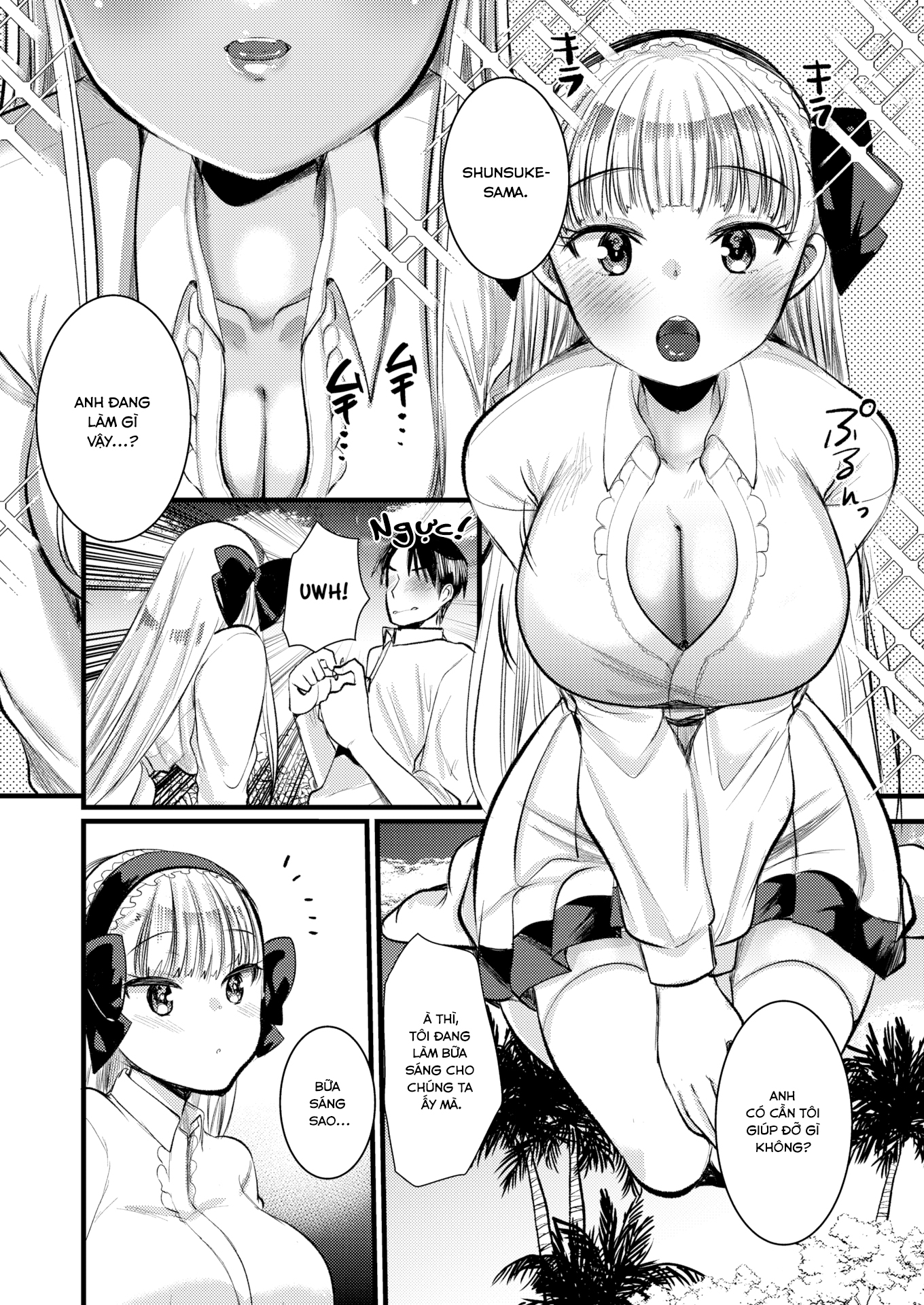 Đọc truyện hentai Cuộc sống thư thái nơi đảo hoang cùng cô Kỵ sĩ công chúa Level 1 Chương 3