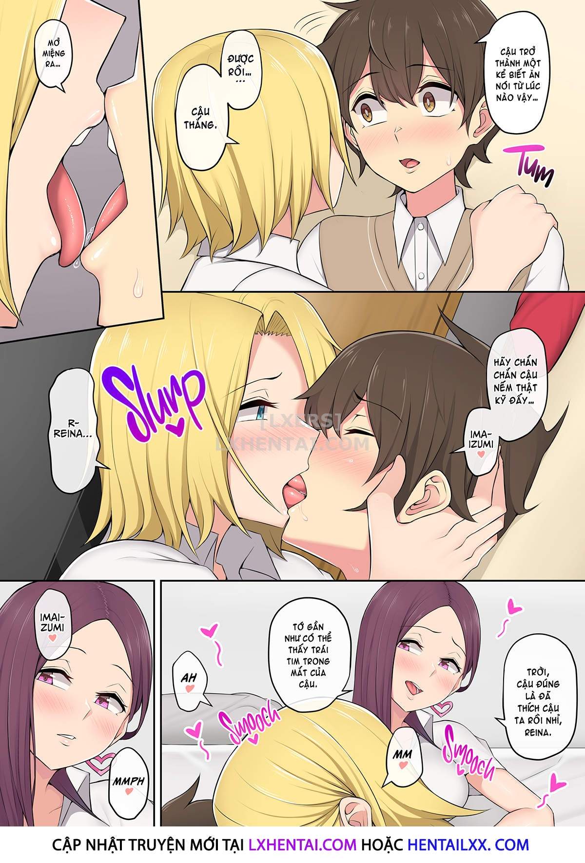Đọc truyện hentai Imaizumi đưa cả bầy Gyaru về nhà mình - Chap 2